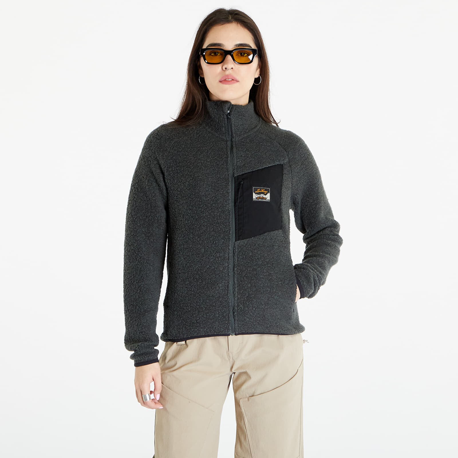 Bunda Lundhags Flok Pile Wool Fleece Jacket Seaweed M