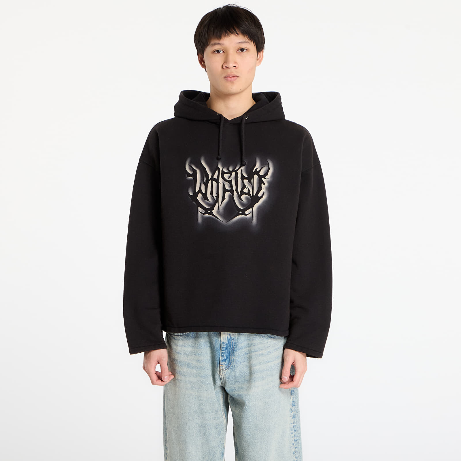 Mikina Wasted Paris M Sword Straight Hoodie Faded Black M