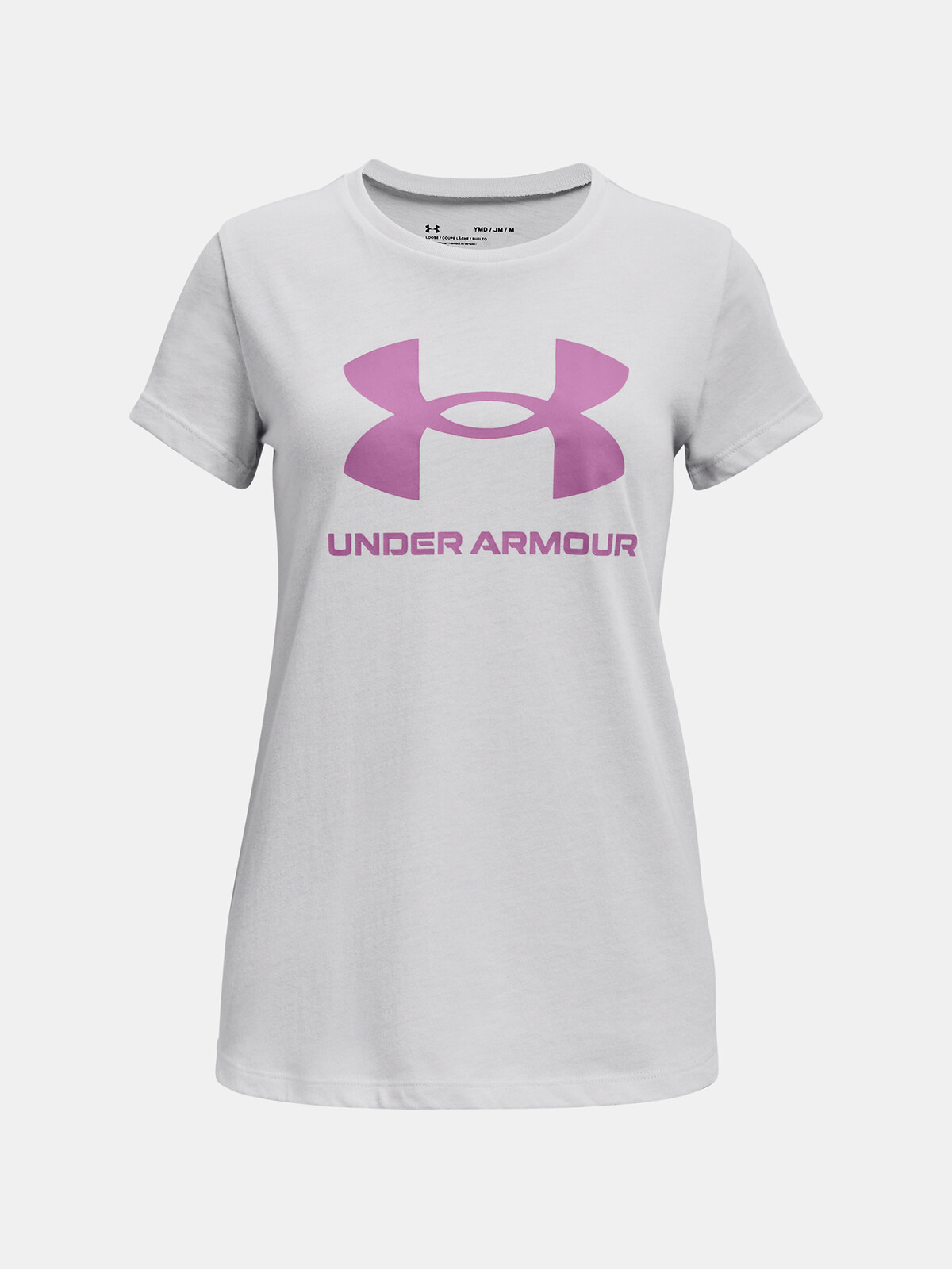 Detské tričko Under Armour UA SPORTSTYLE LOGO SS-GRY - Dievčatá
