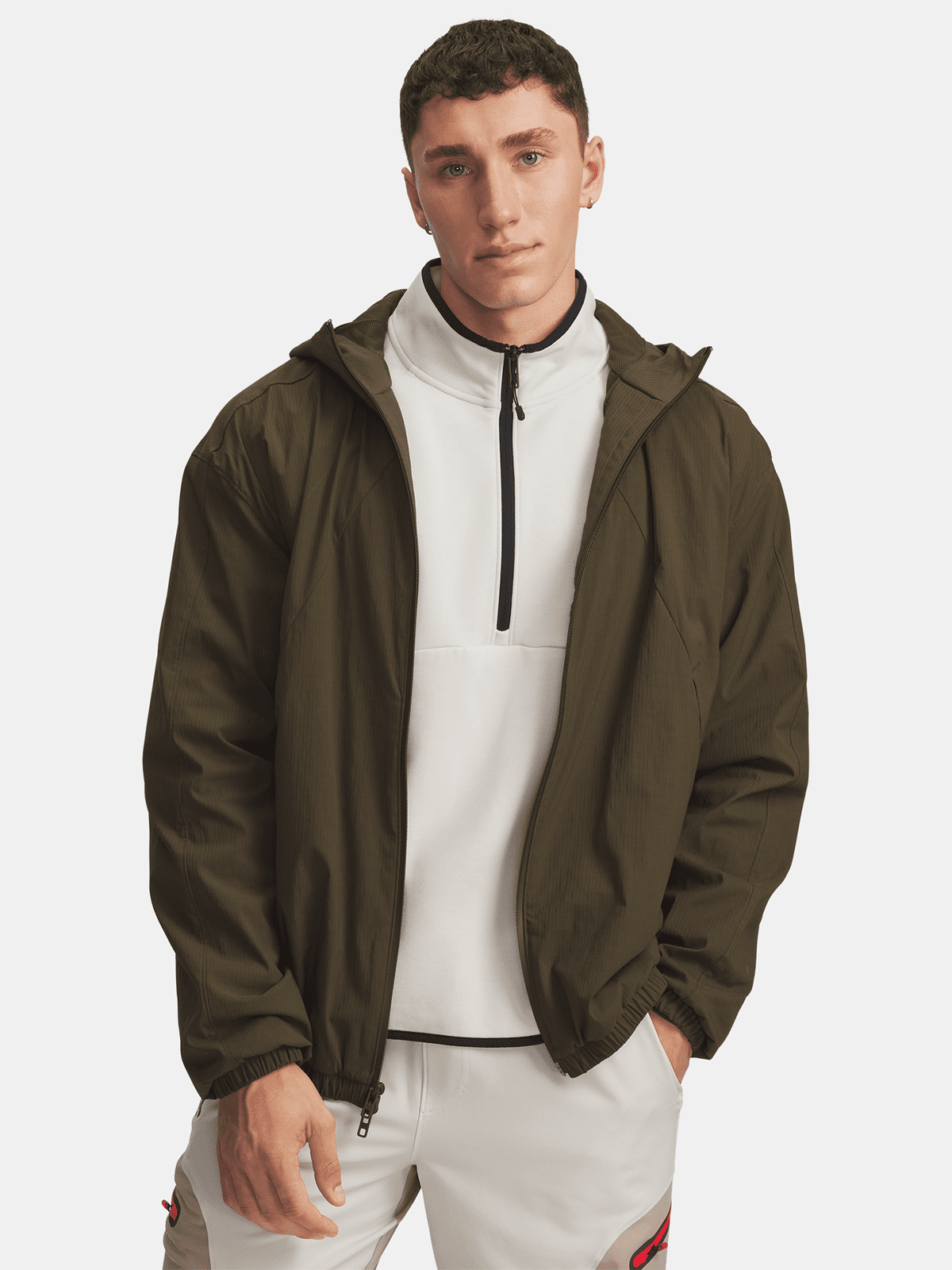 Men's Under Armour UA Unstoppable Txt Woven Jacket Jkt-GRN - Mens