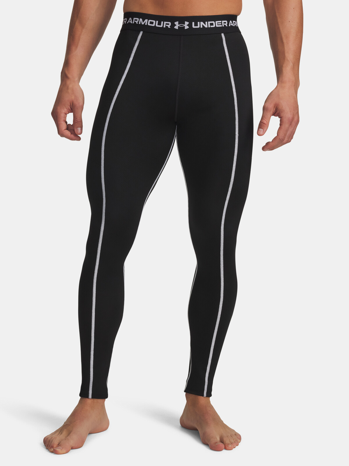 Men's Under Armour Cold Weather Grid Leggings-BLK - Mens