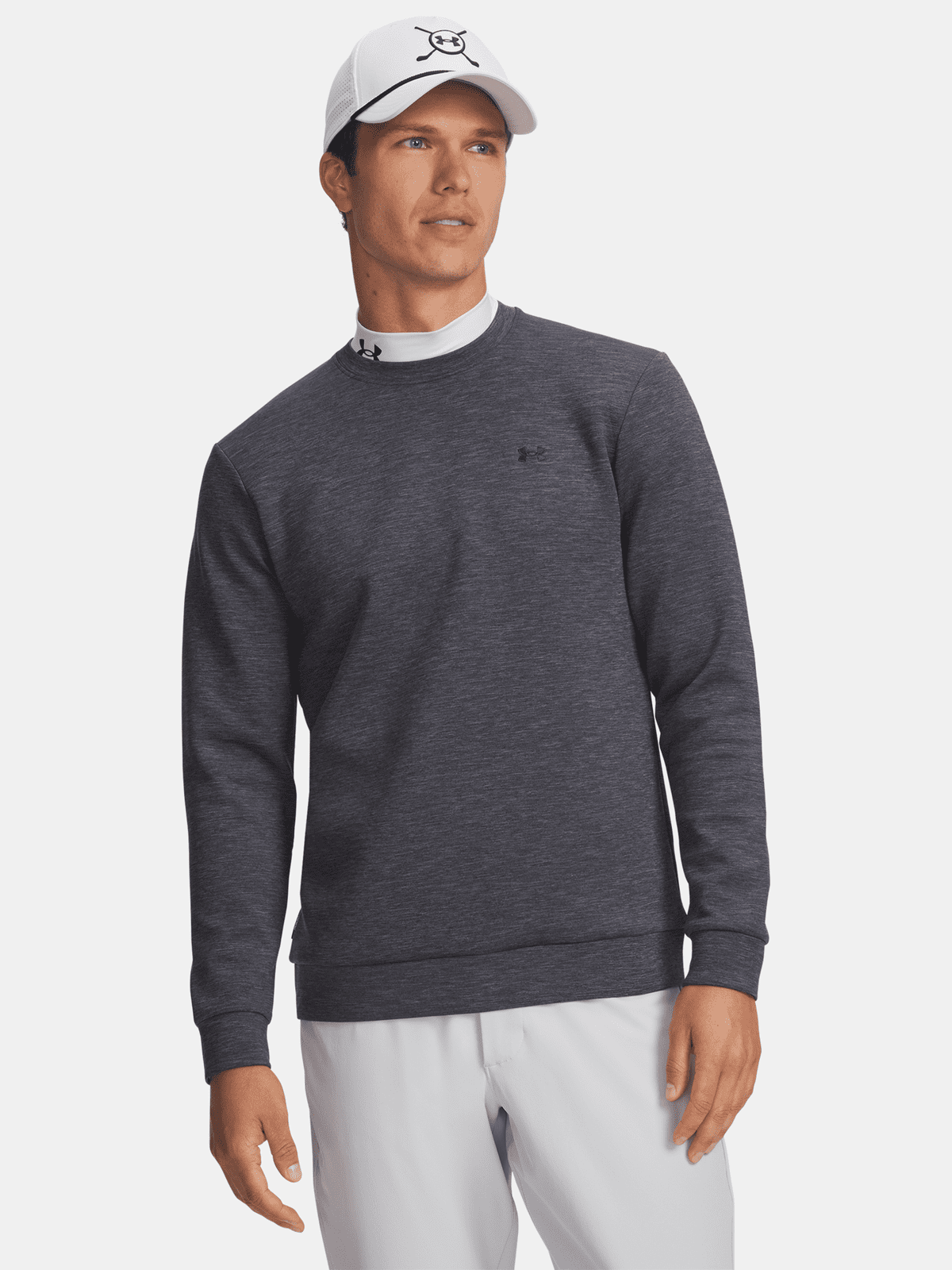 Men's Under Armour UA Drive Midlayer Crew-BLU Sweatshirt - Men's