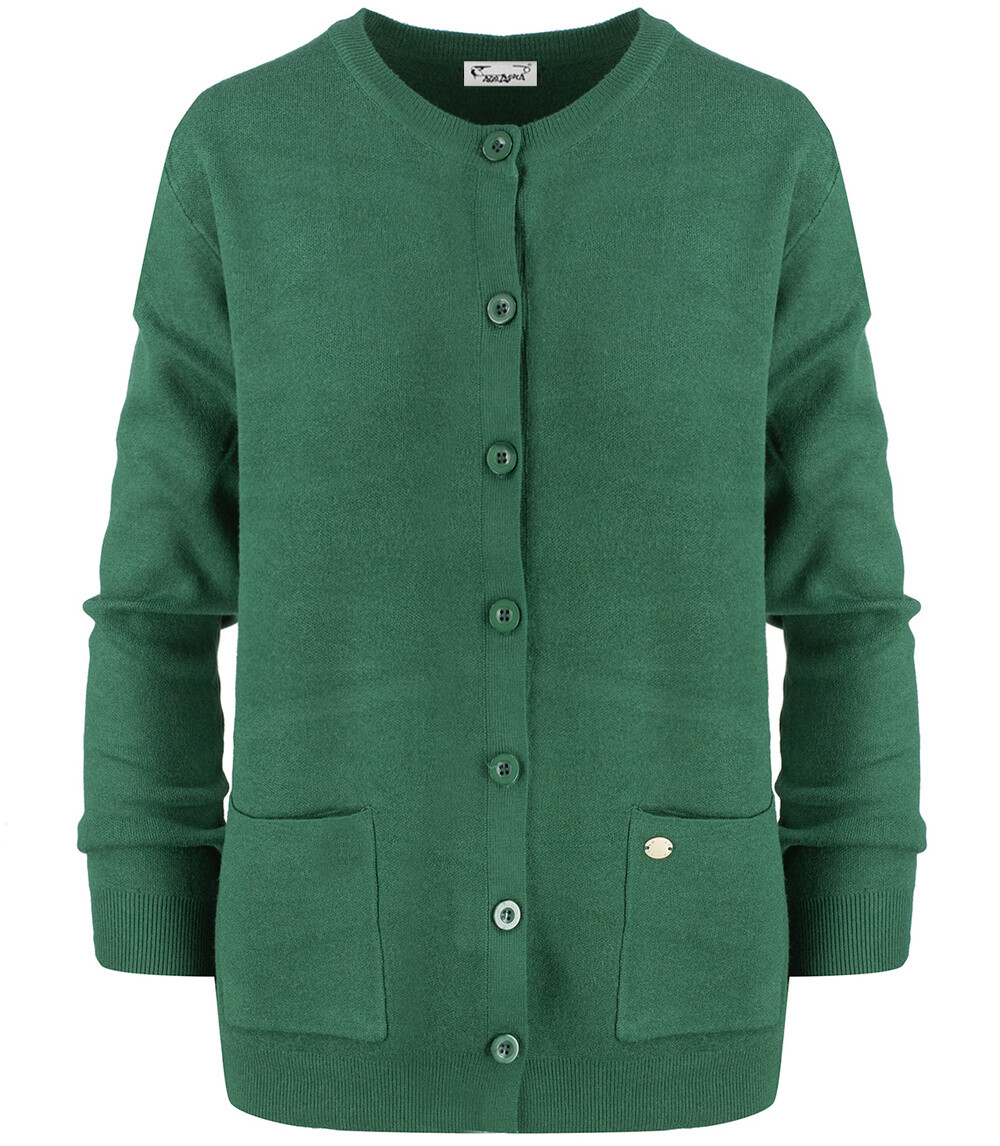 Pri Classic warm thick short LEOILA sweater with button closure