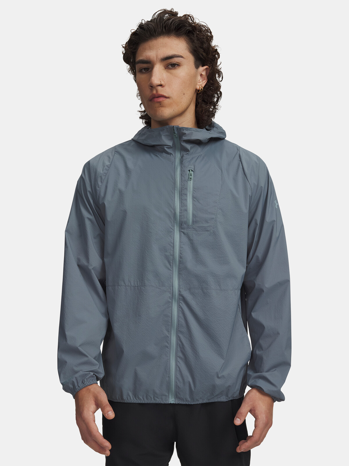 Men's Under Armour LAUNCH LIGHTWEIGHT JKT-BLU Jacket - Men's