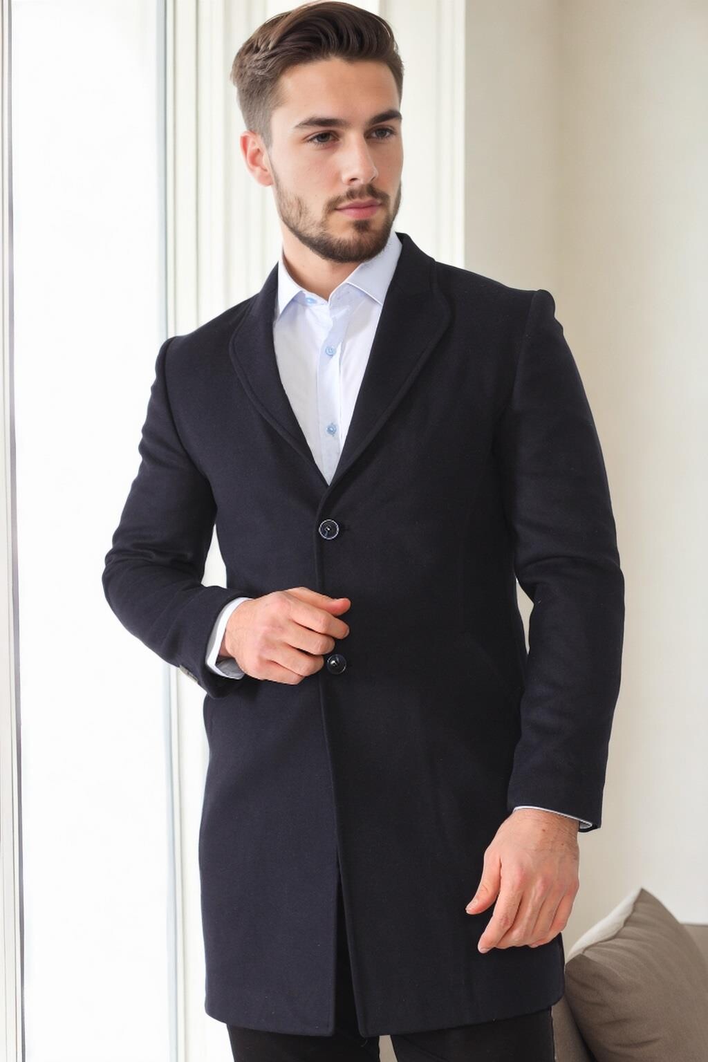 PLT9398 DEWBERRY MEN'S COAT-NAVY BLUE
