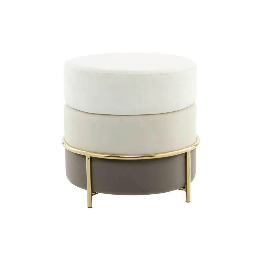 Kayoom TABURETKA, kov, textil, kompozitné drevo, 48,5/46/48,5 cm