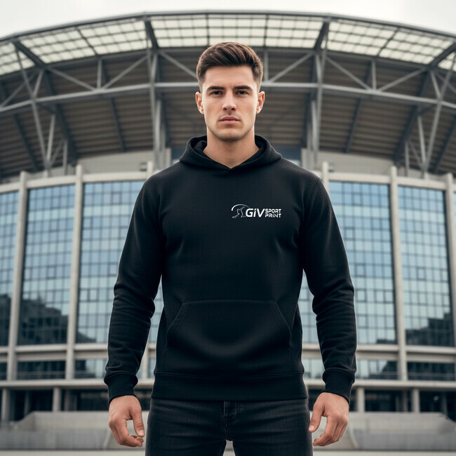 Givsport mikina čierna - 5XS (116)
