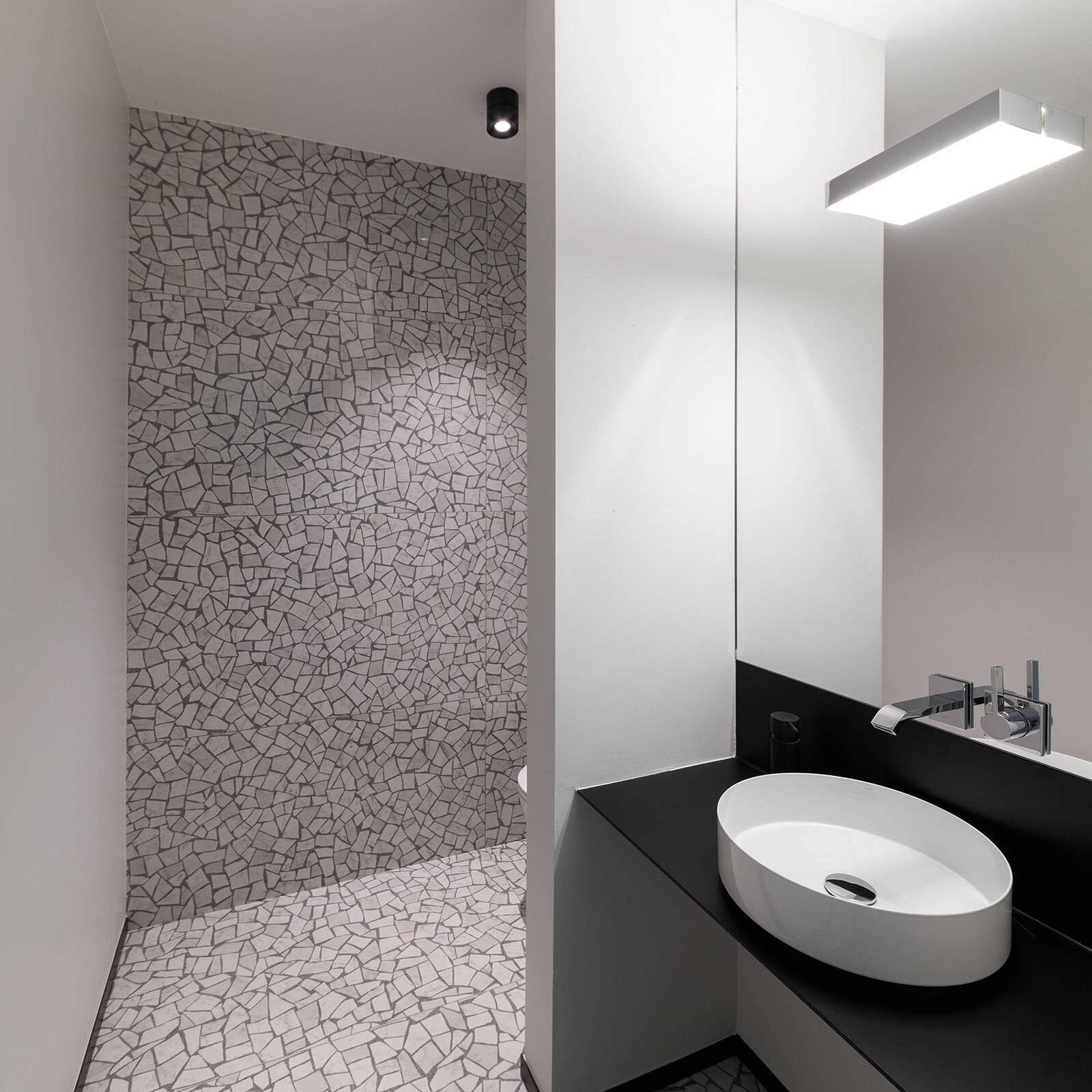 Egger DLS LED stropný reflektor Clippo, stmievanie, čierny