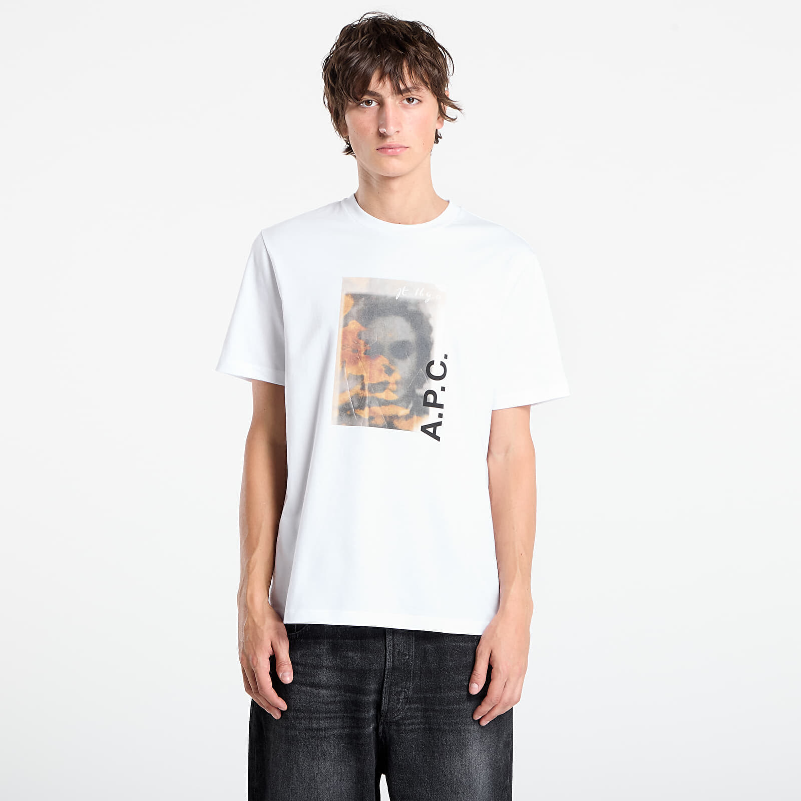 Tričko A.P.C. Jean Portrait - Gots T-Shirt White L