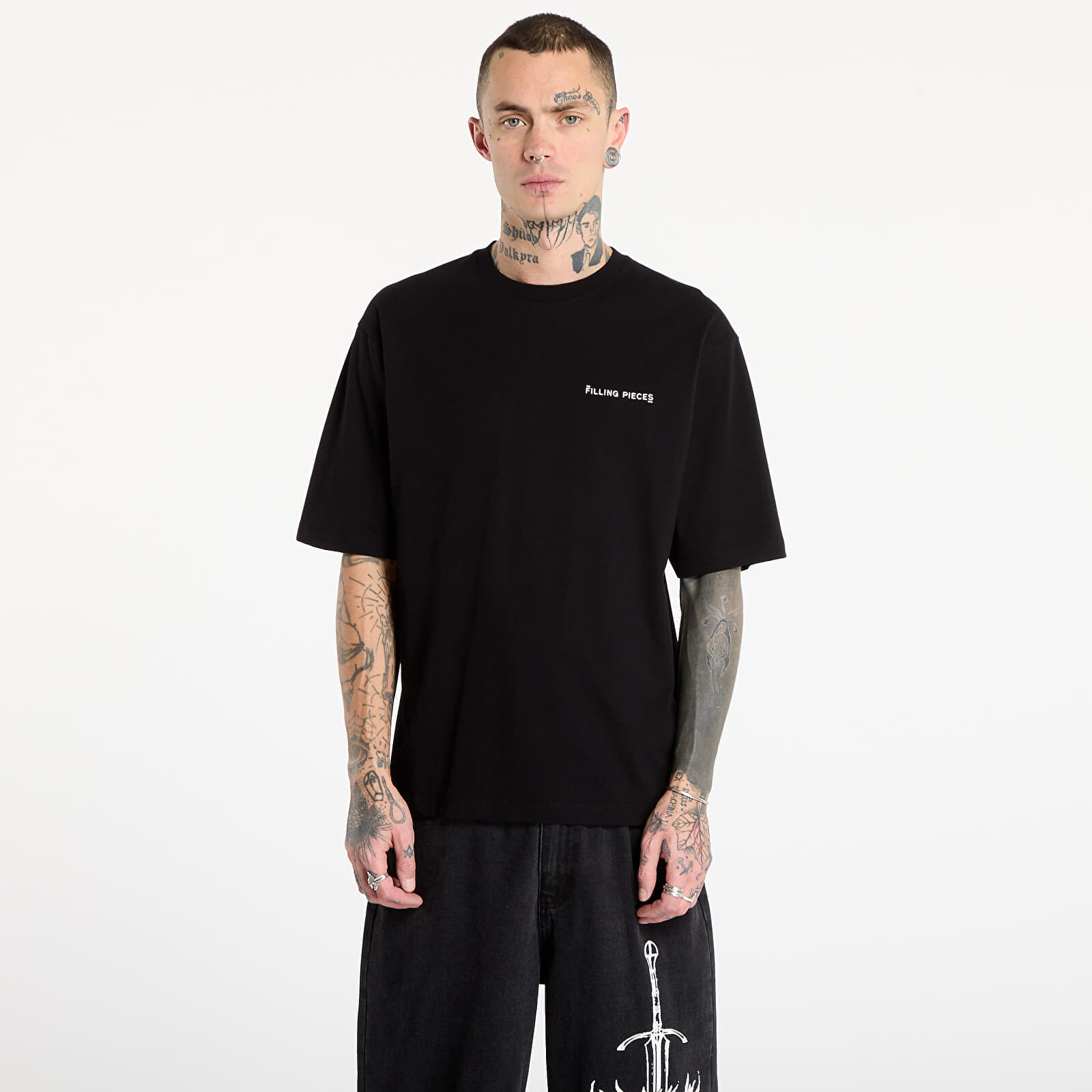 Tričko Filling Pieces T-Shirt Boxy Black XL