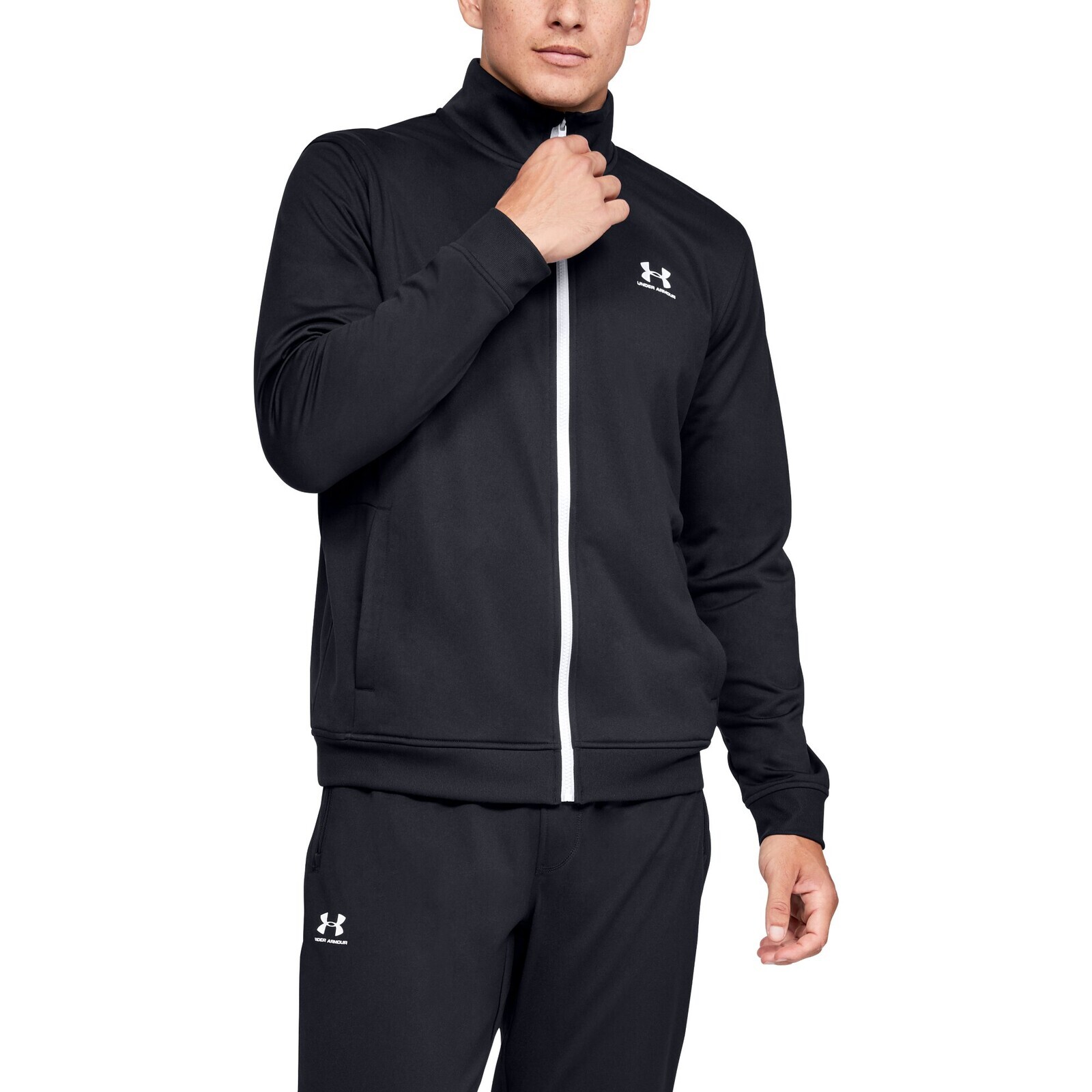 Bunda Under Armour Sportstyle Tricot Jacket Black/ Onyx White L