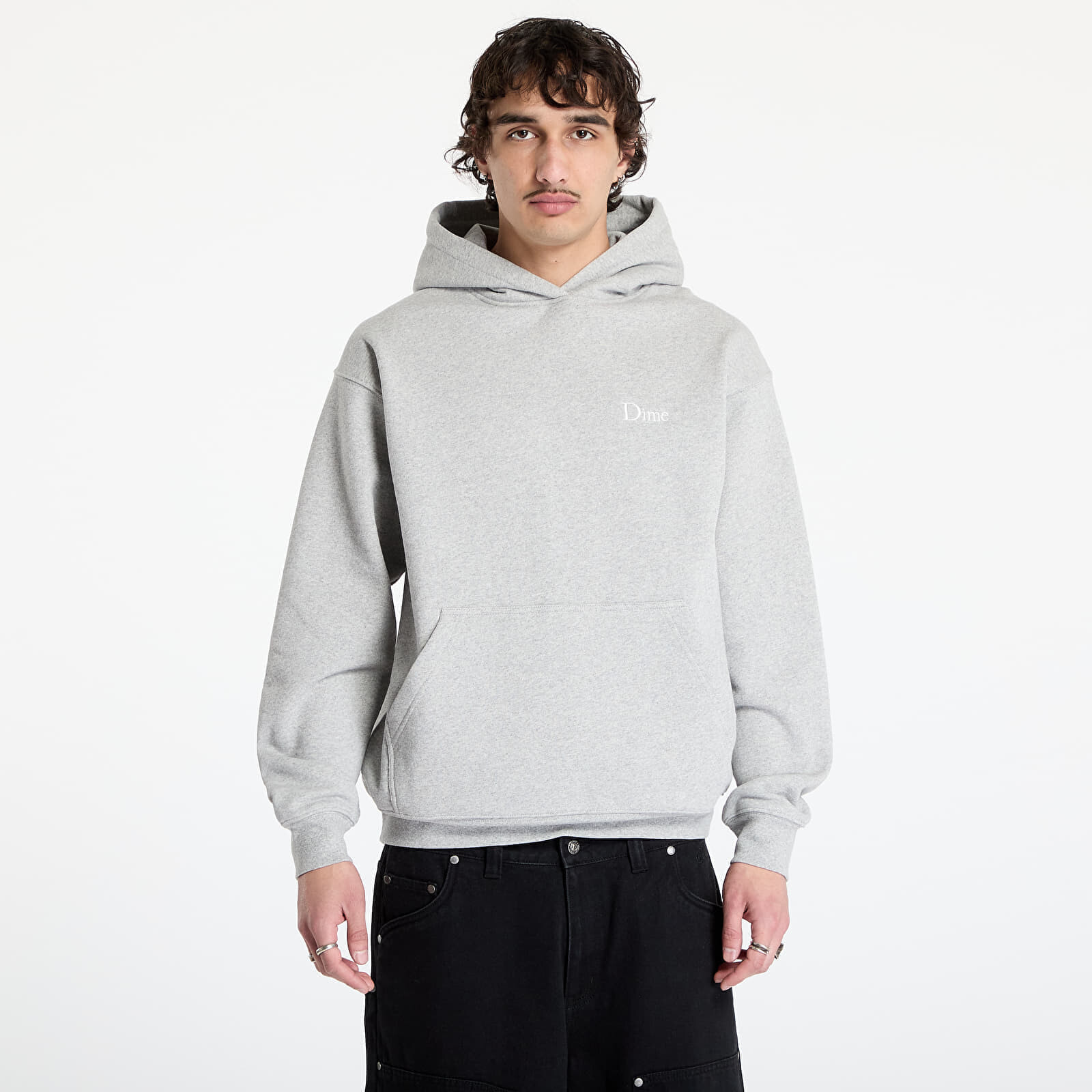 Mikina DIME Classic Small Logo Hoodie UNISEX Heather Gray XL