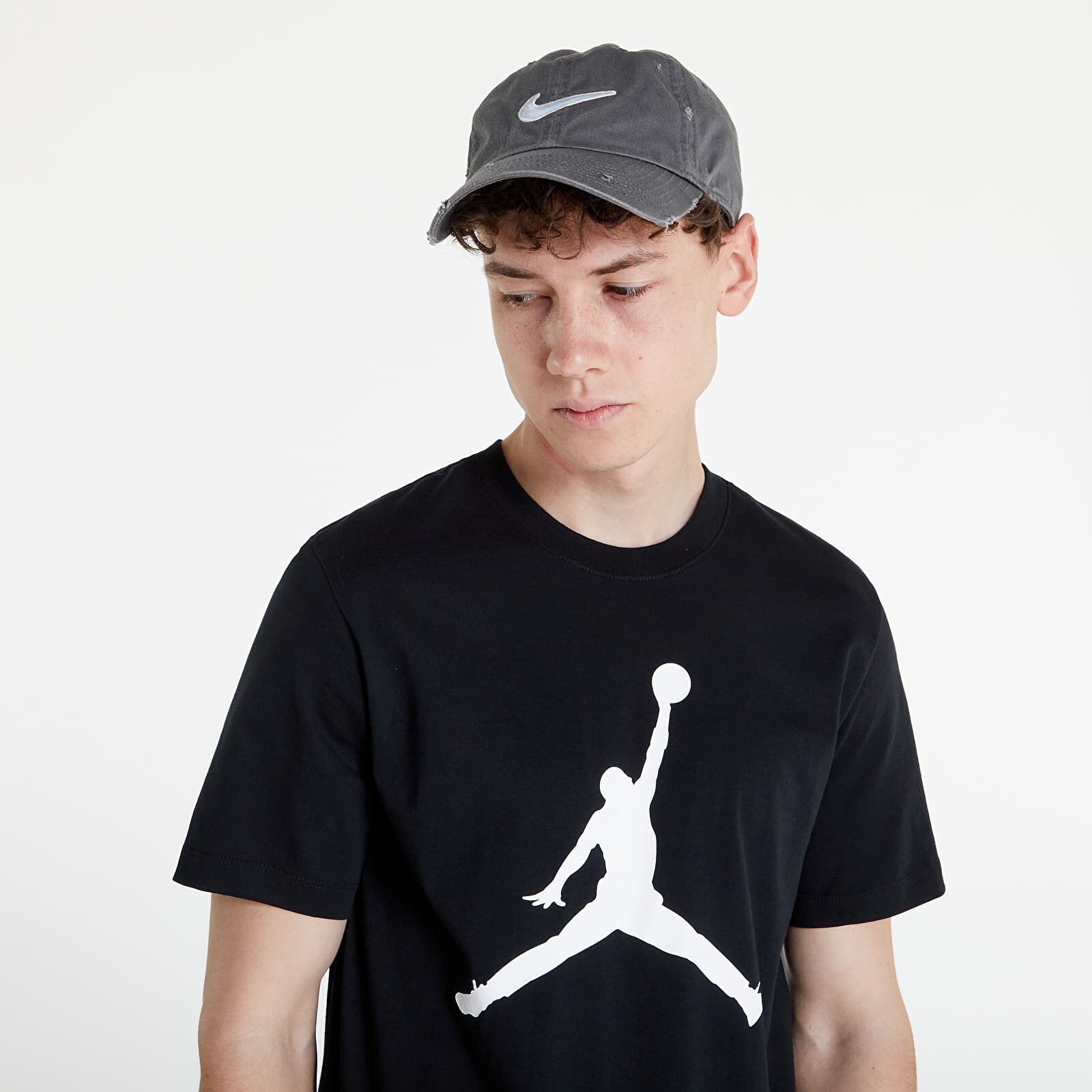 Tričko Jordan Jumpman Crewneck Black/ White M