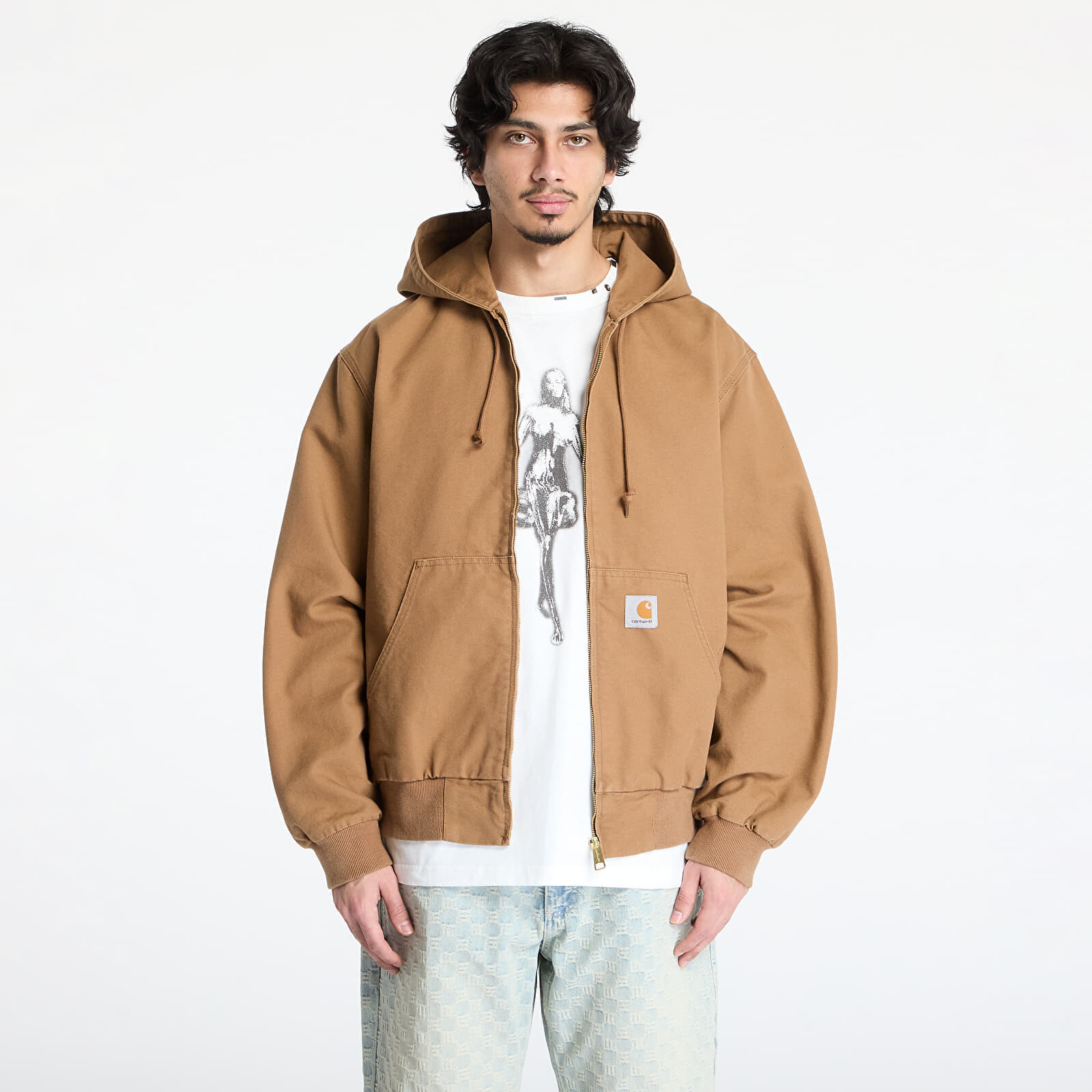 Bunda Carhartt WIP OG Active Jacket UNISEX Hamilton Brown Rinsed XL