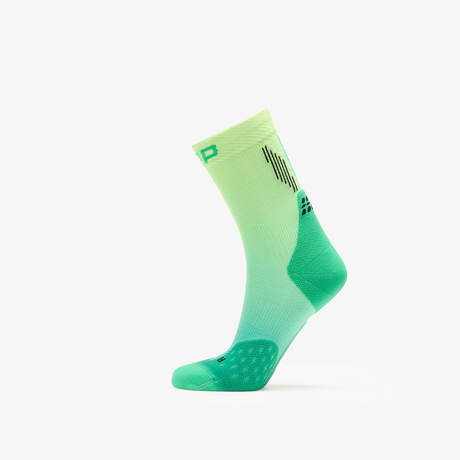 Ponožky CEP Mid Cut Gradient Socks Green/ Lime Fade L