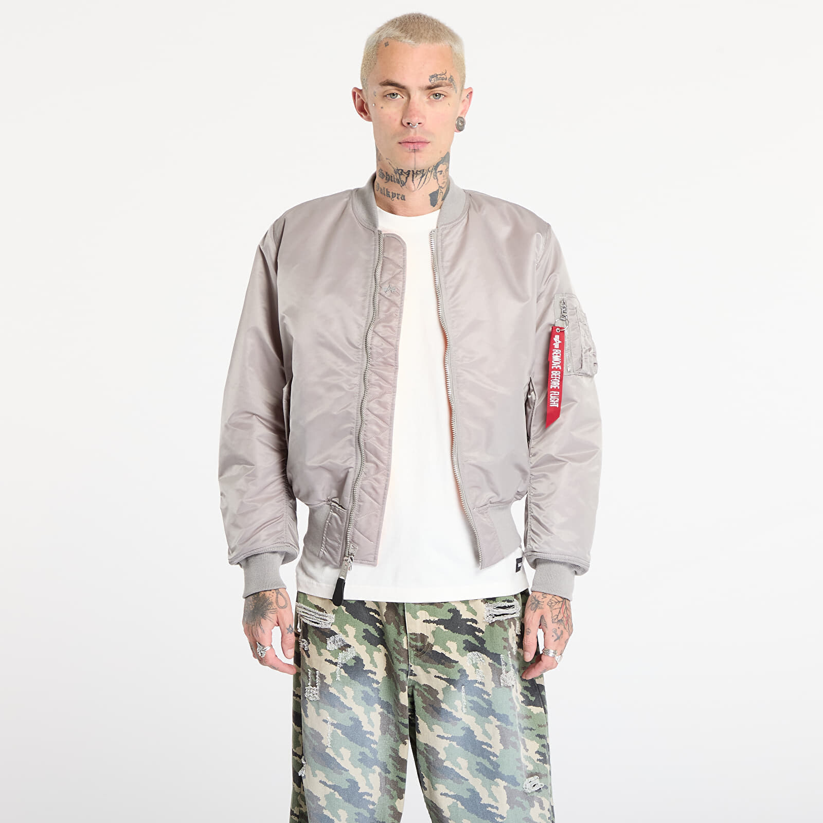 Bunda Alpha Industries MA-1 Heritage Jacket Silver XXL