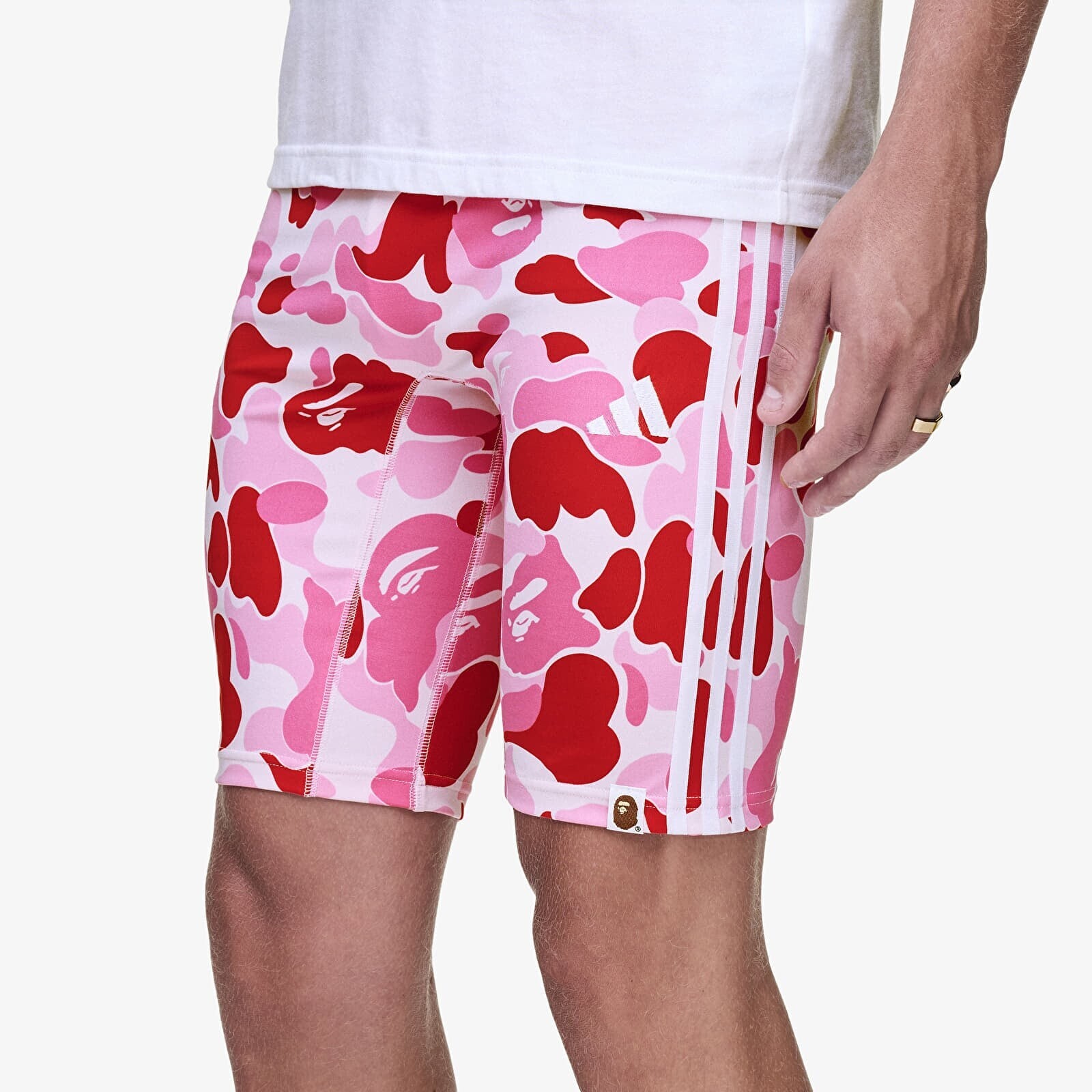 Šortky adidas x BAPE FB Tights Semi Solar Pink XL