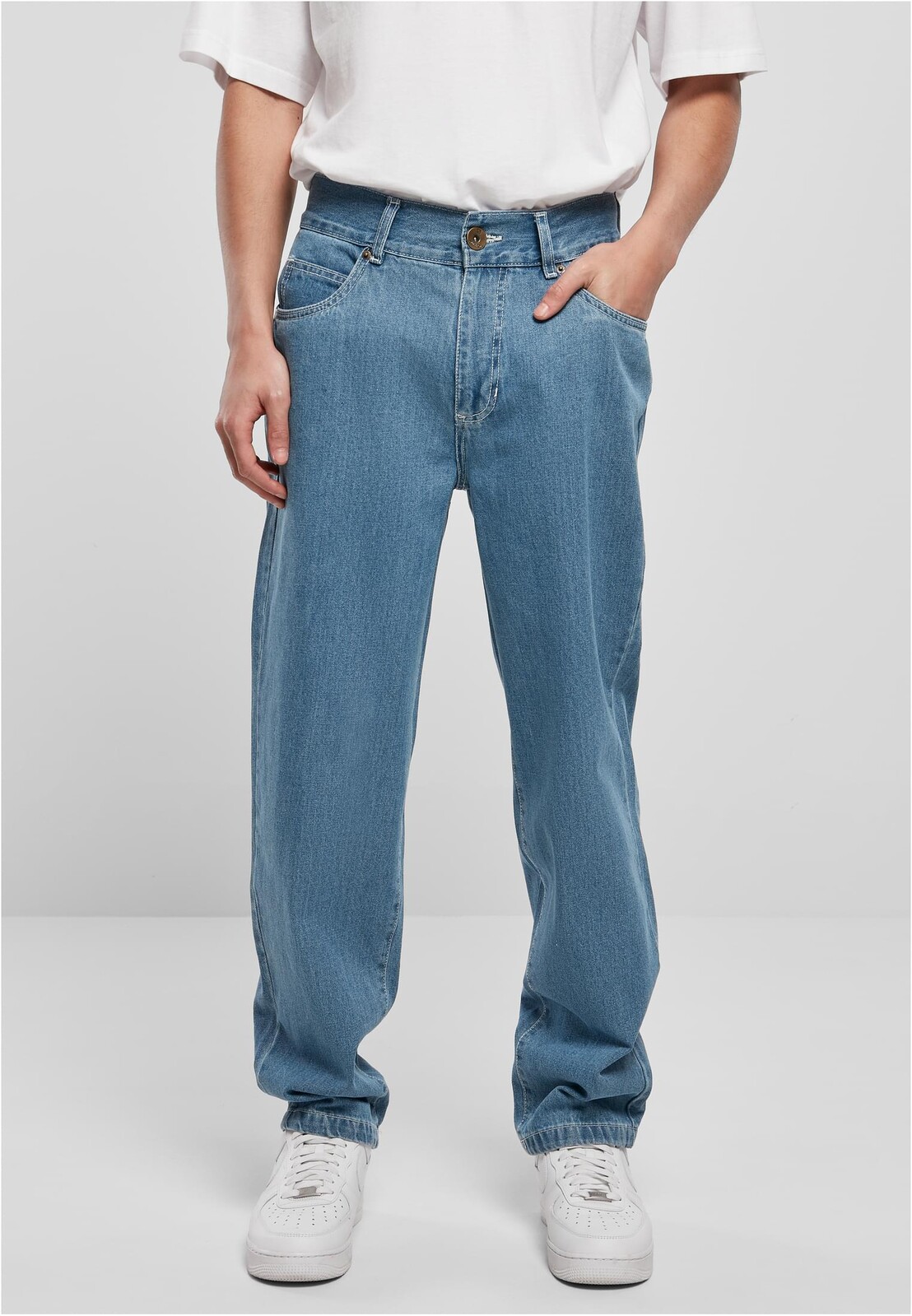 Men's Jeans Spray Logo Blue