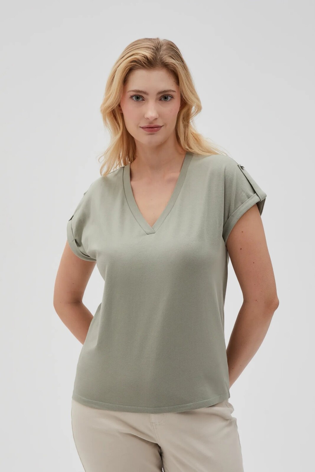 Marisse Women's T-Shirt L-Ts-4621 Olive