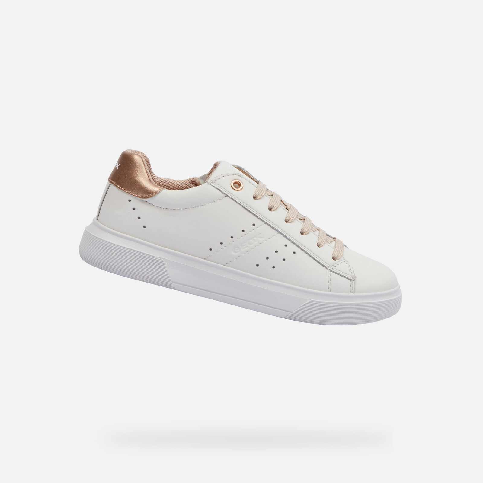 White Girls Sneakers Geox Nettuno - Girls