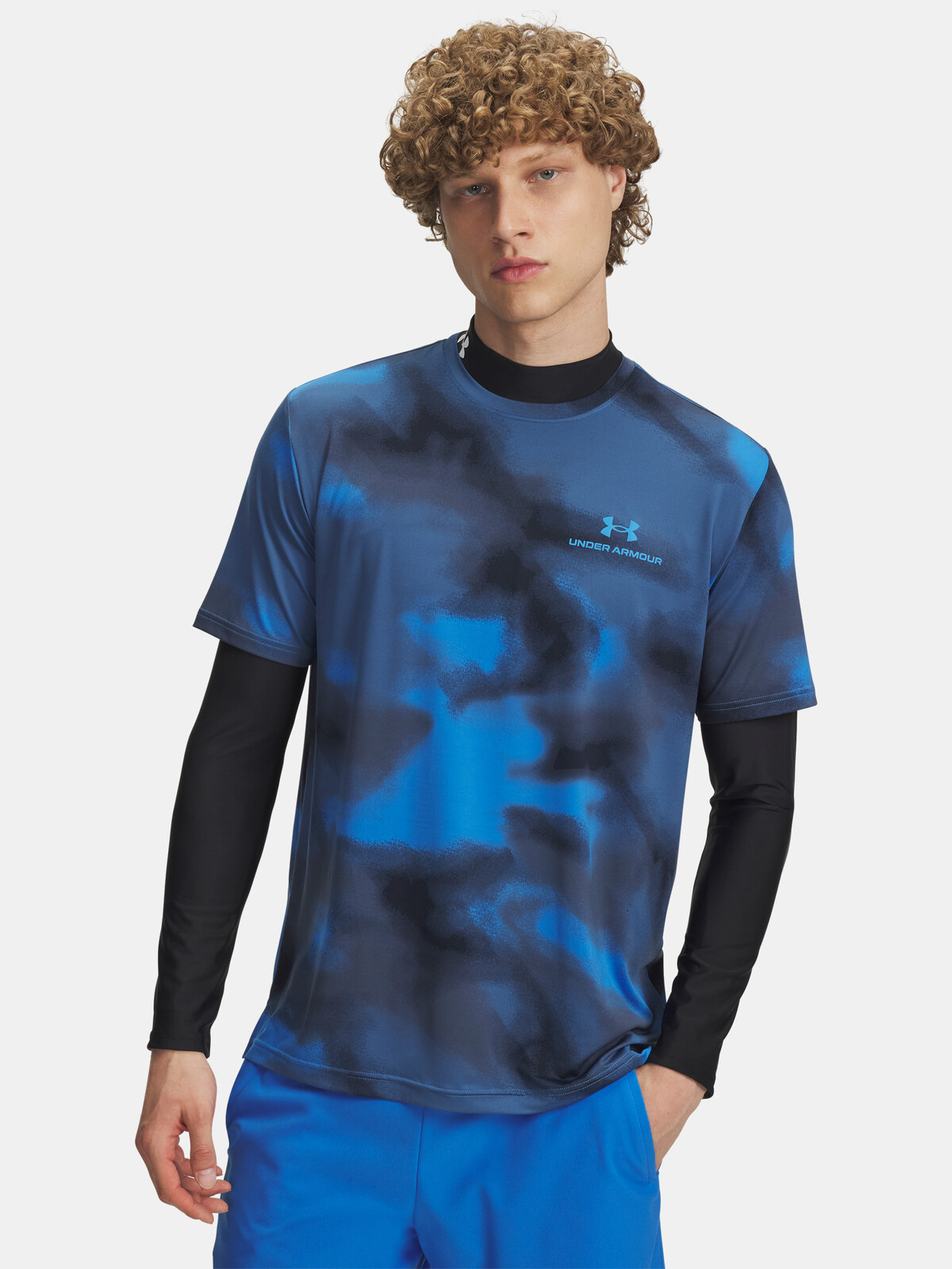 Men's Under Armour Vanish Energy Printed SS-BLU T-Shirt - Men's