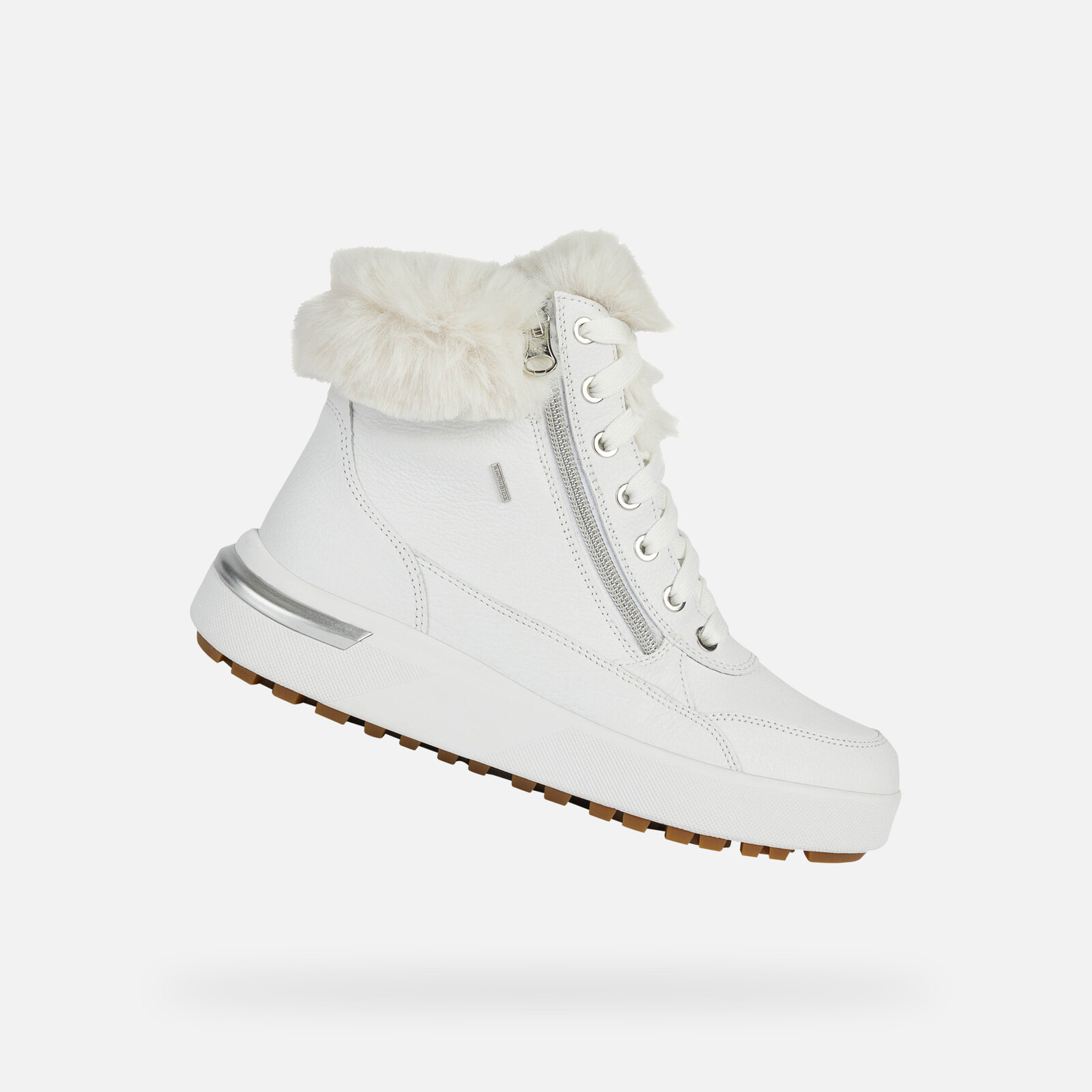 Biele dámske členkové topánky Geox Dalyla ABX