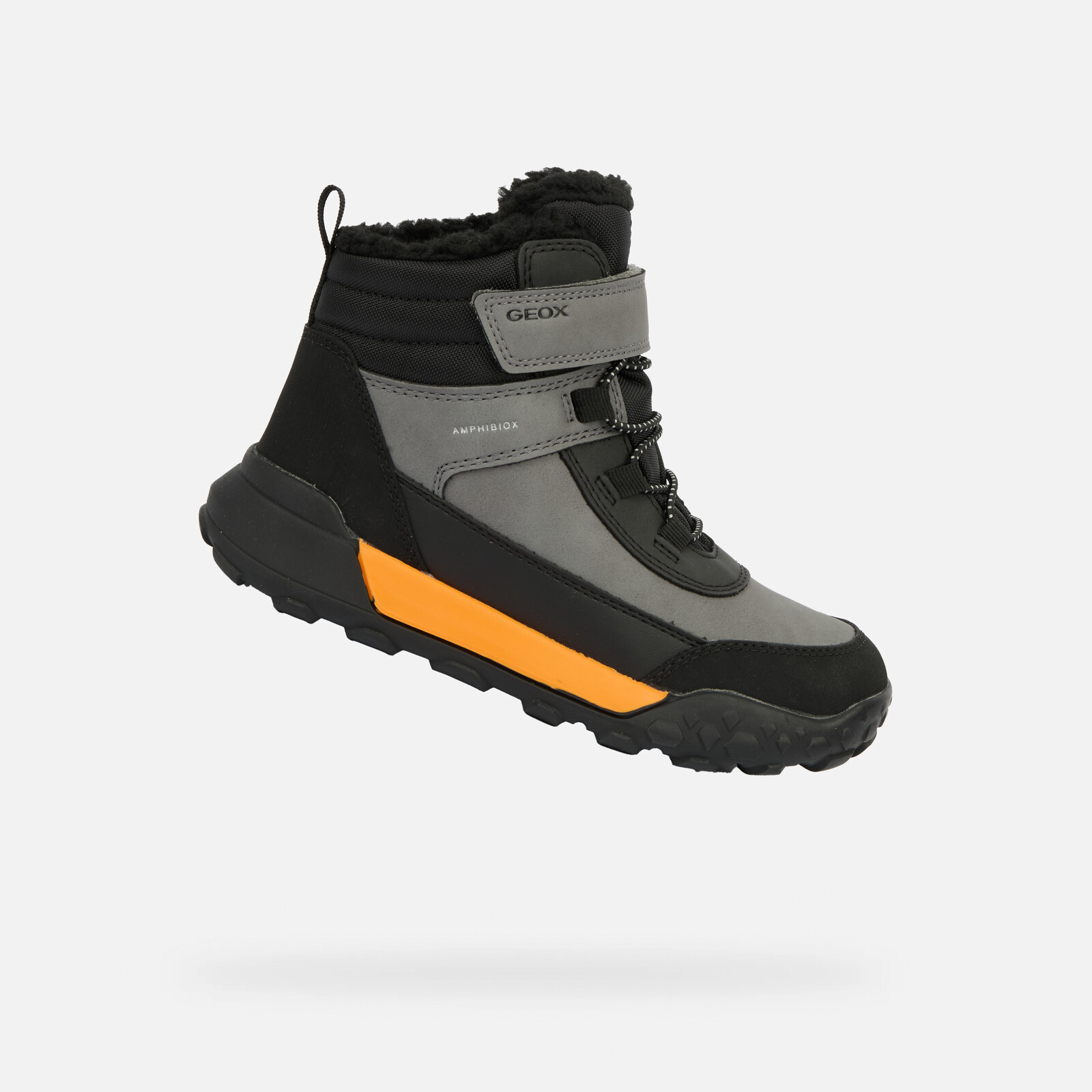 Black Boys' Winter Boots Geox Trekkyup B ABX - Boys