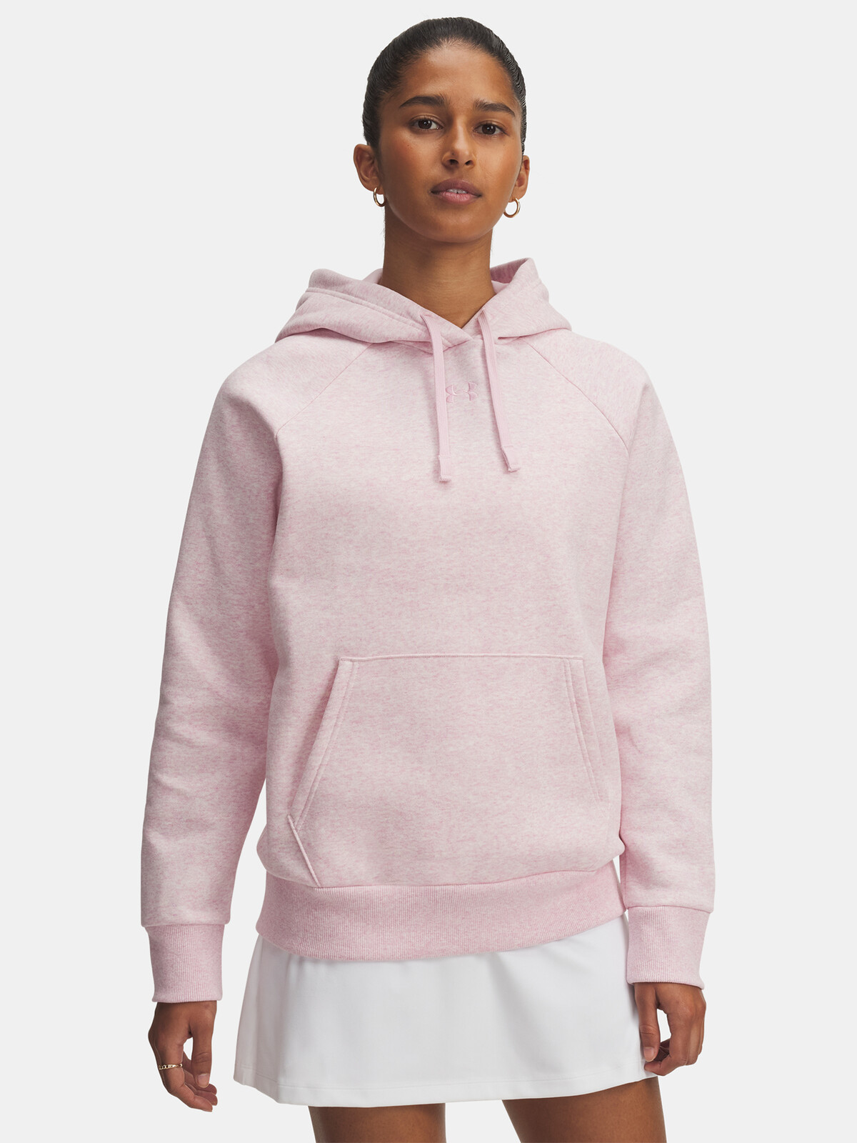 Under Armour UA Rival Fleece Hoodie-PNK - Ladies