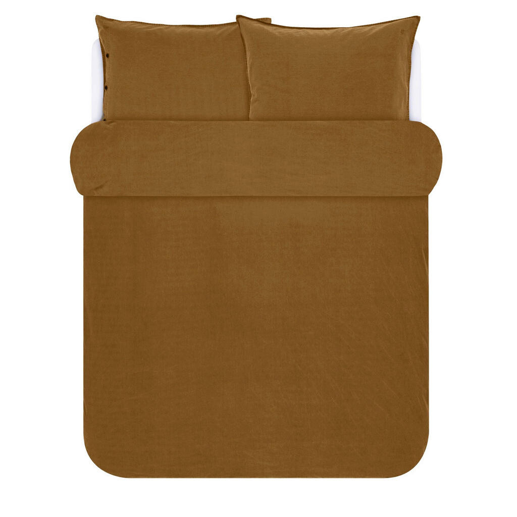 Marc O'Polo POSTEĽNÁ BIELIZEŇ, renforcé, hnedá, 200/220 cm