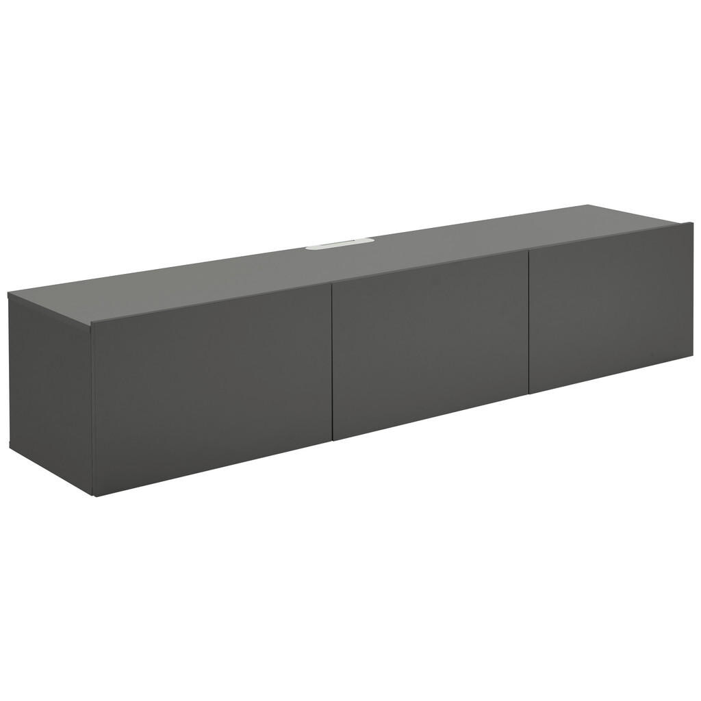 Hom`in NÍZKA KOMODA, antracitová, 180/36,7/42 cm