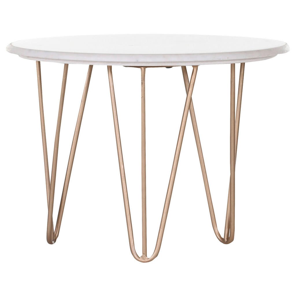 Landscape PRÍRUČNÝ STOLÍK, biela, zlatá