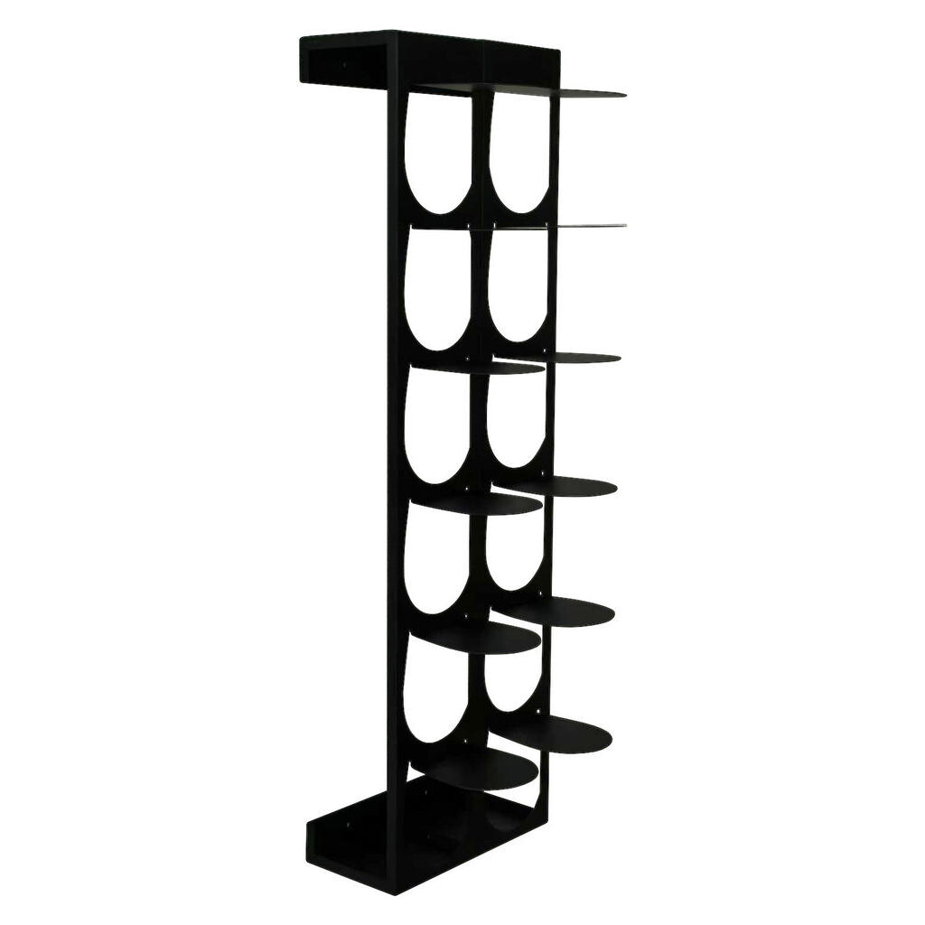 Carryhome REGÁL NA TOPÁNKY, čierna, 30/100/30 cm