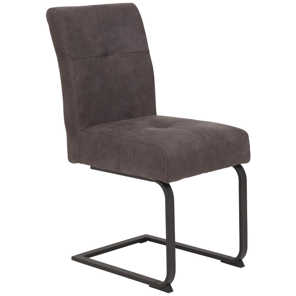 Carryhome STOLIČKA S PRUŽNÝM PODNOŽÍM, mikrovlákno, tmavosivá