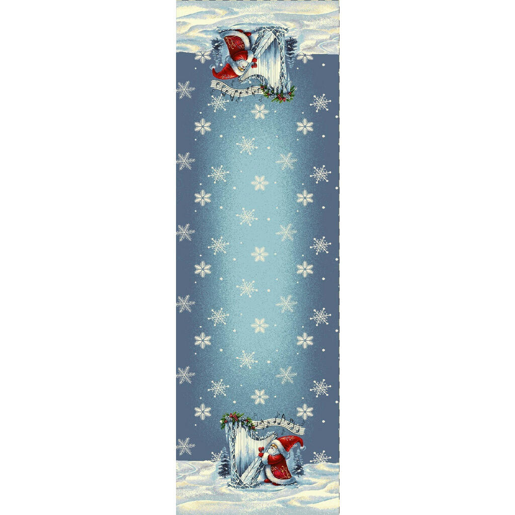 X-Mas ÚZKY OBRUS, 40/140 cm, modrá