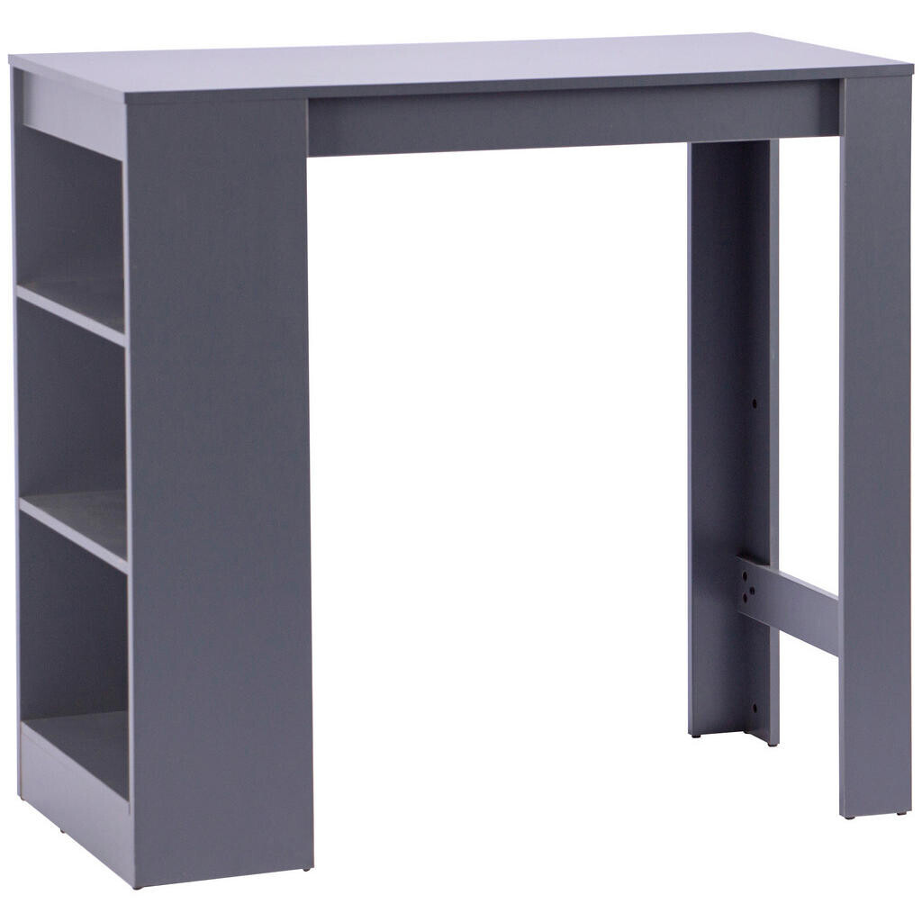 P & B BAROVÝ STÔL, tmavosivá, 110/103/50 cm