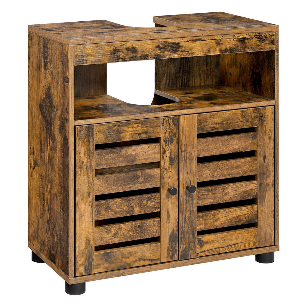 MID.YOU SKRINKA POD UMÝVADLO, hnedá, čierna, hnedá, 60/63/30 cm