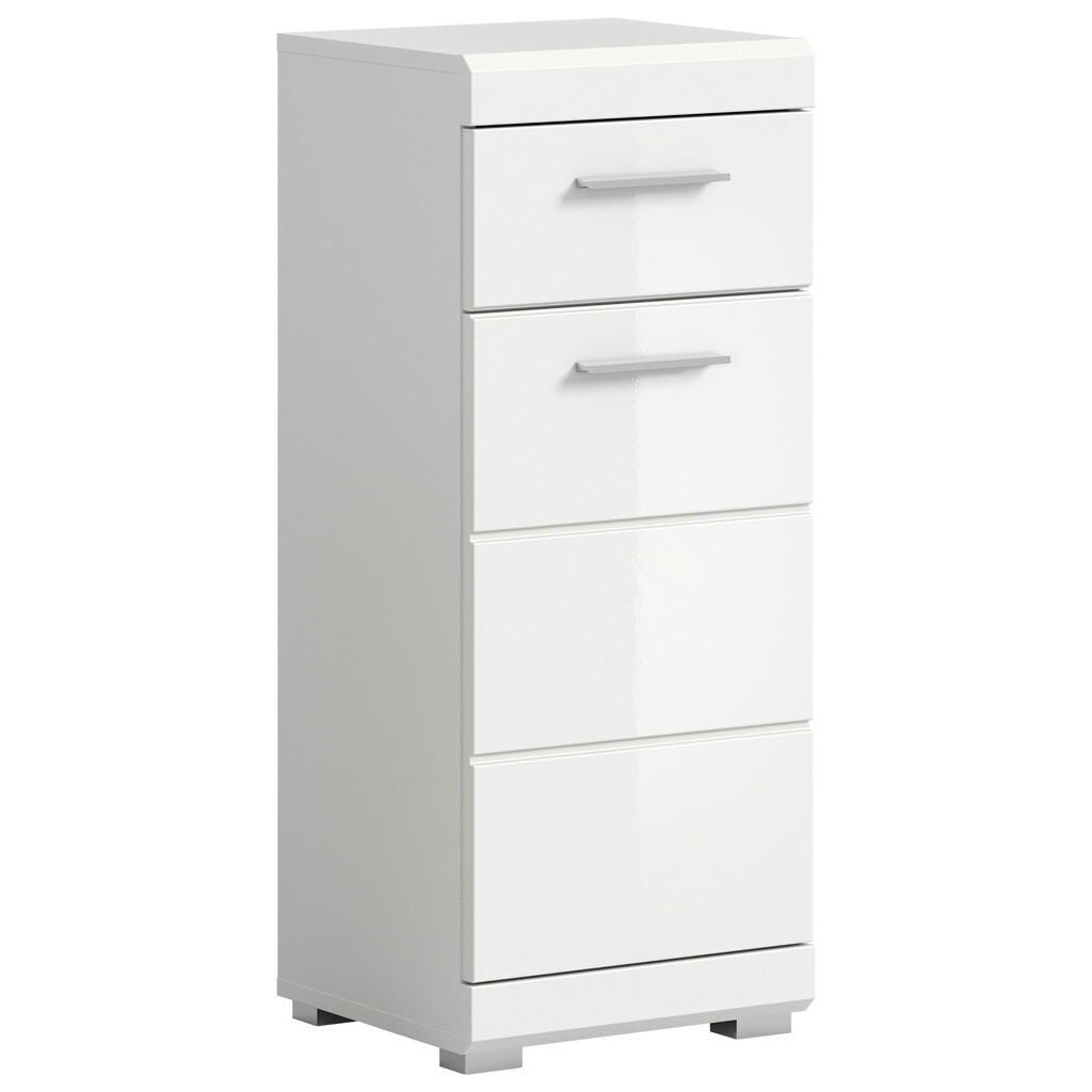 MID.YOU SPODNÁ SKRINKA, biela s vysokým leskom, biela s vysokým leskom, 37/88/31 cm