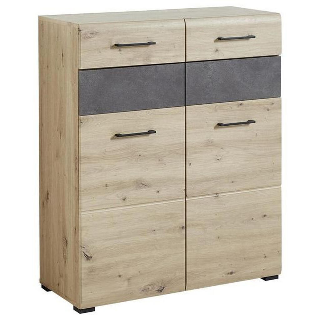 Voleo SKRINKA NA TOPÁNKY, sivá, farba duba, 84/104/40 cm