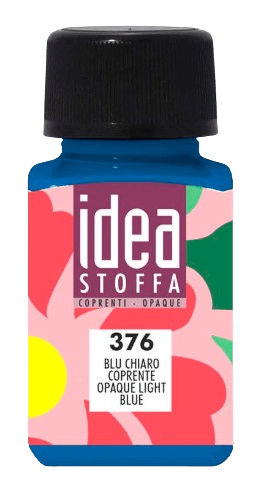 MAIMERI IDEA STOFFA - Farby na textil 376 - opaque light blue, 60 ml