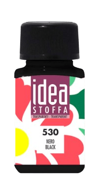 MAIMERI IDEA STOFFA - Farby na textil 530 - black, 60 ml
