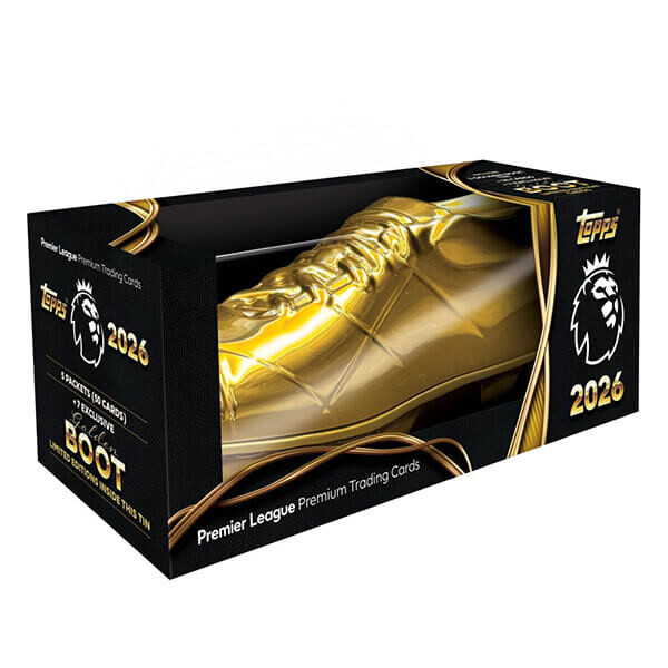 Topps 2025-2026 Topps Premier League Trading Cards Golden Boot Tin - futbalové karty
