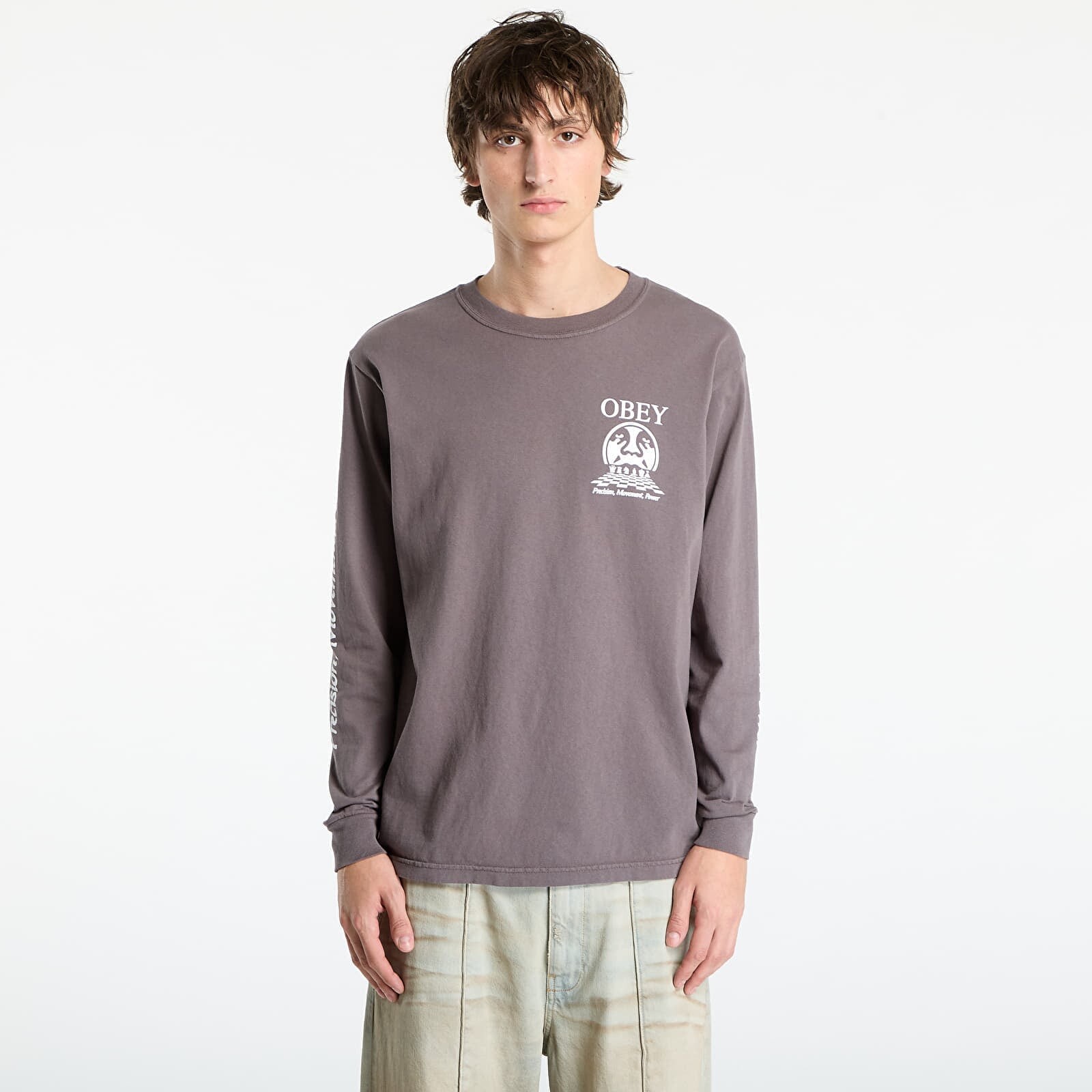 Tričko OBEY Precision Pigment Dusty Black L