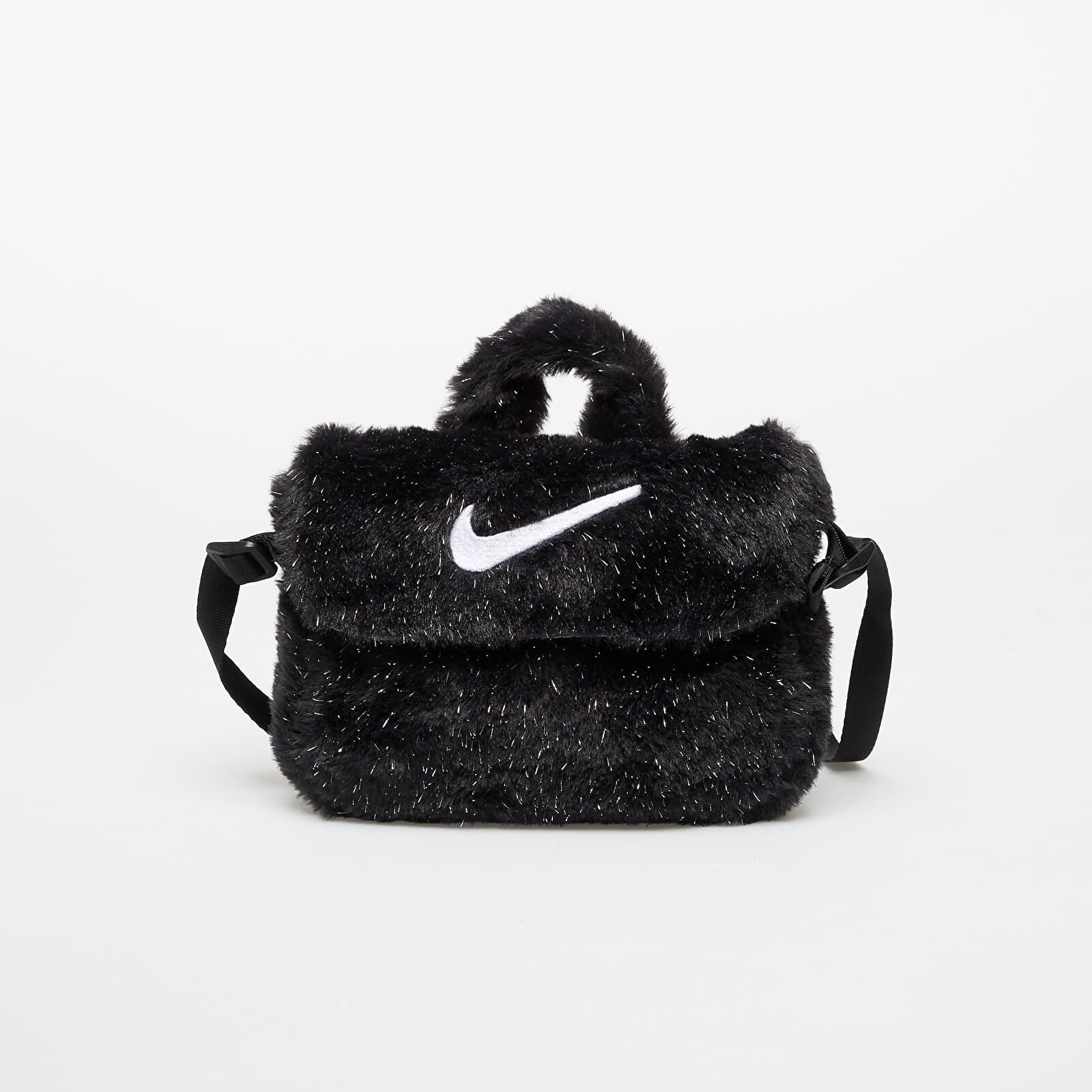 Taška Nike Big Kids' Faux Fur Crossbody Bag (1L) Black/ Cool Grey/ White Universal