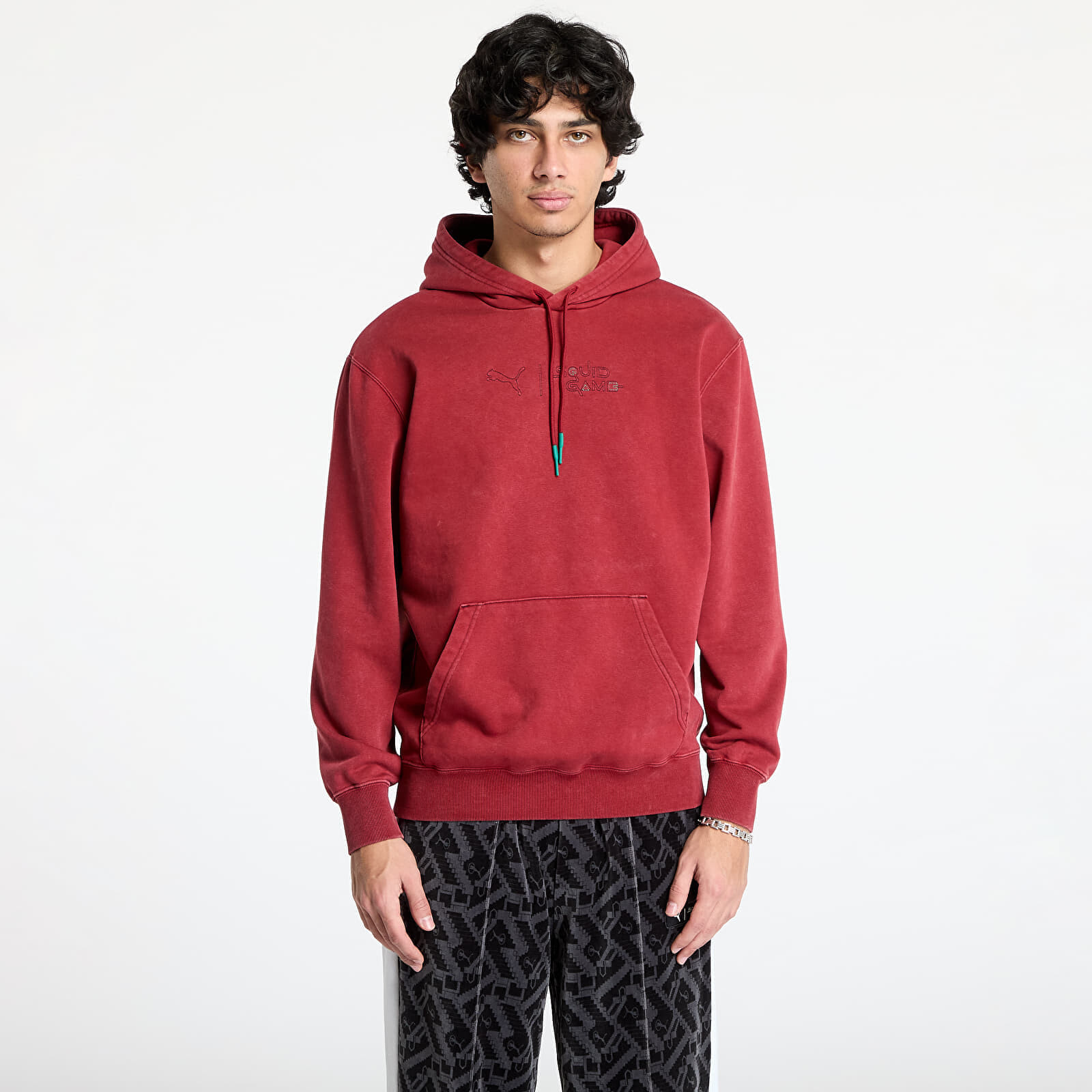 Mikina Puma x Squid Game Graphic Hoodie Intense Red XL