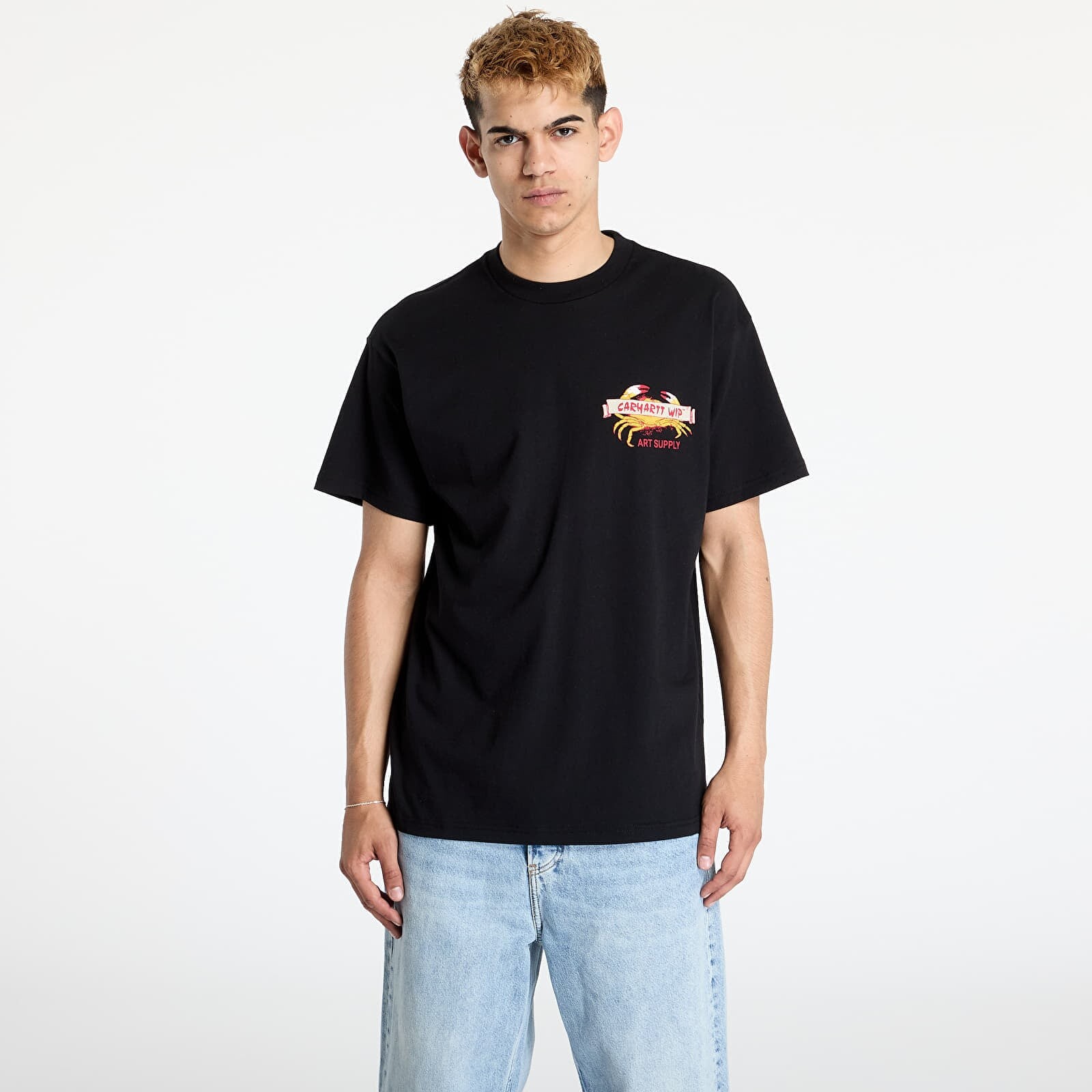 Tričko Carhartt WIP Crab Paint Short Sleeve T-Shirt UNISEX Black L