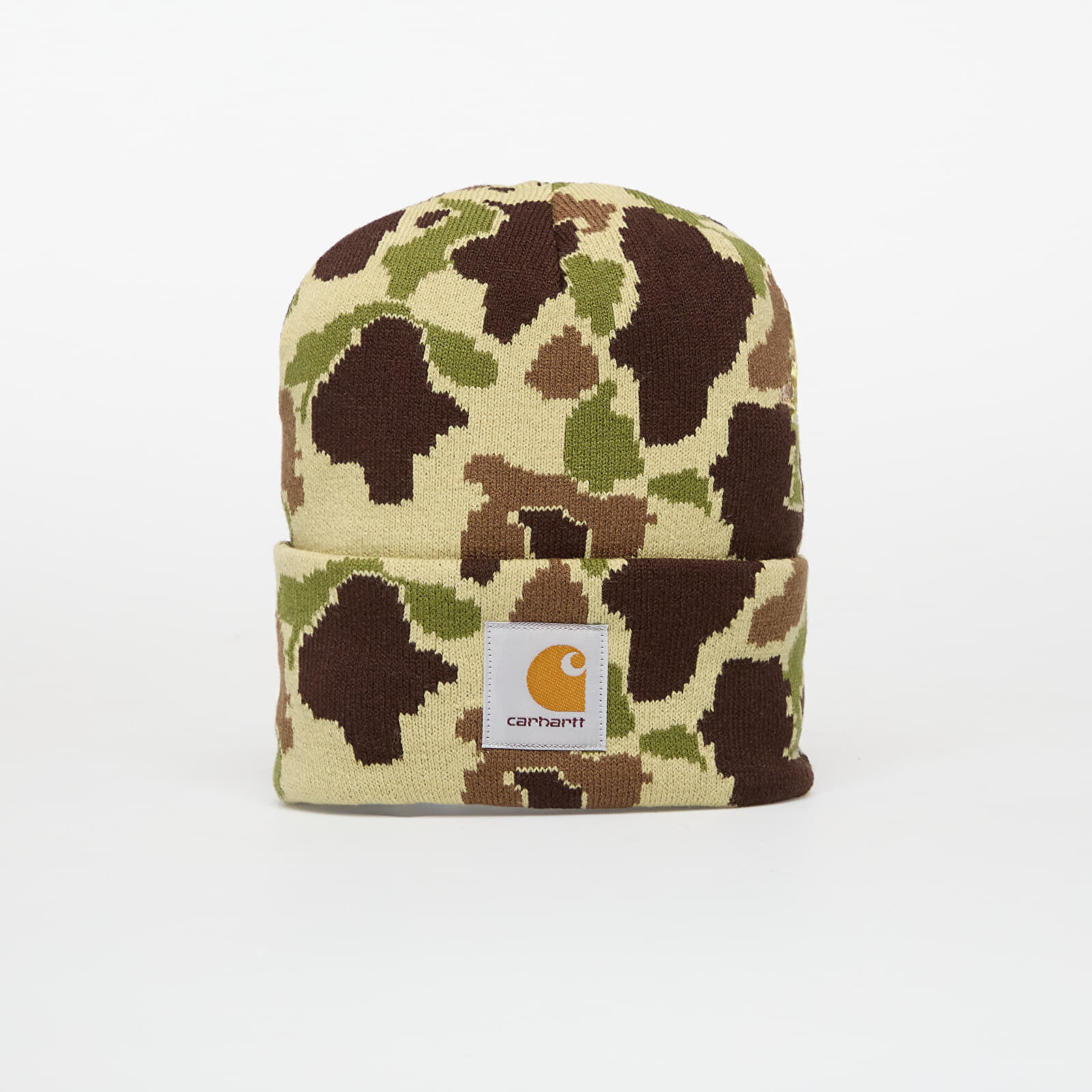 Čiapka Carhartt WIP Camo Duck Beanie Camo Duck Jacquard/ Green Universal