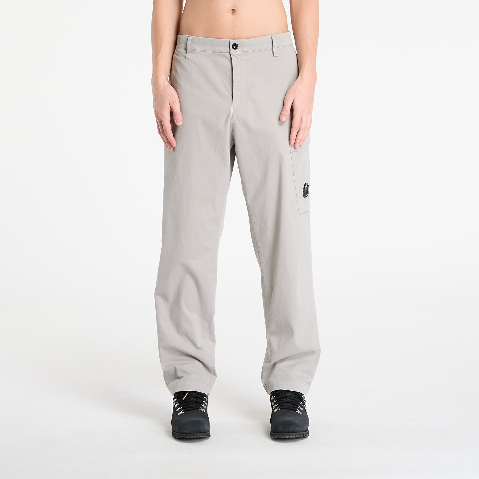 Kalhoty C.P. Company Stretch Sateen Regular Cargo Pants London Fog Grey 50