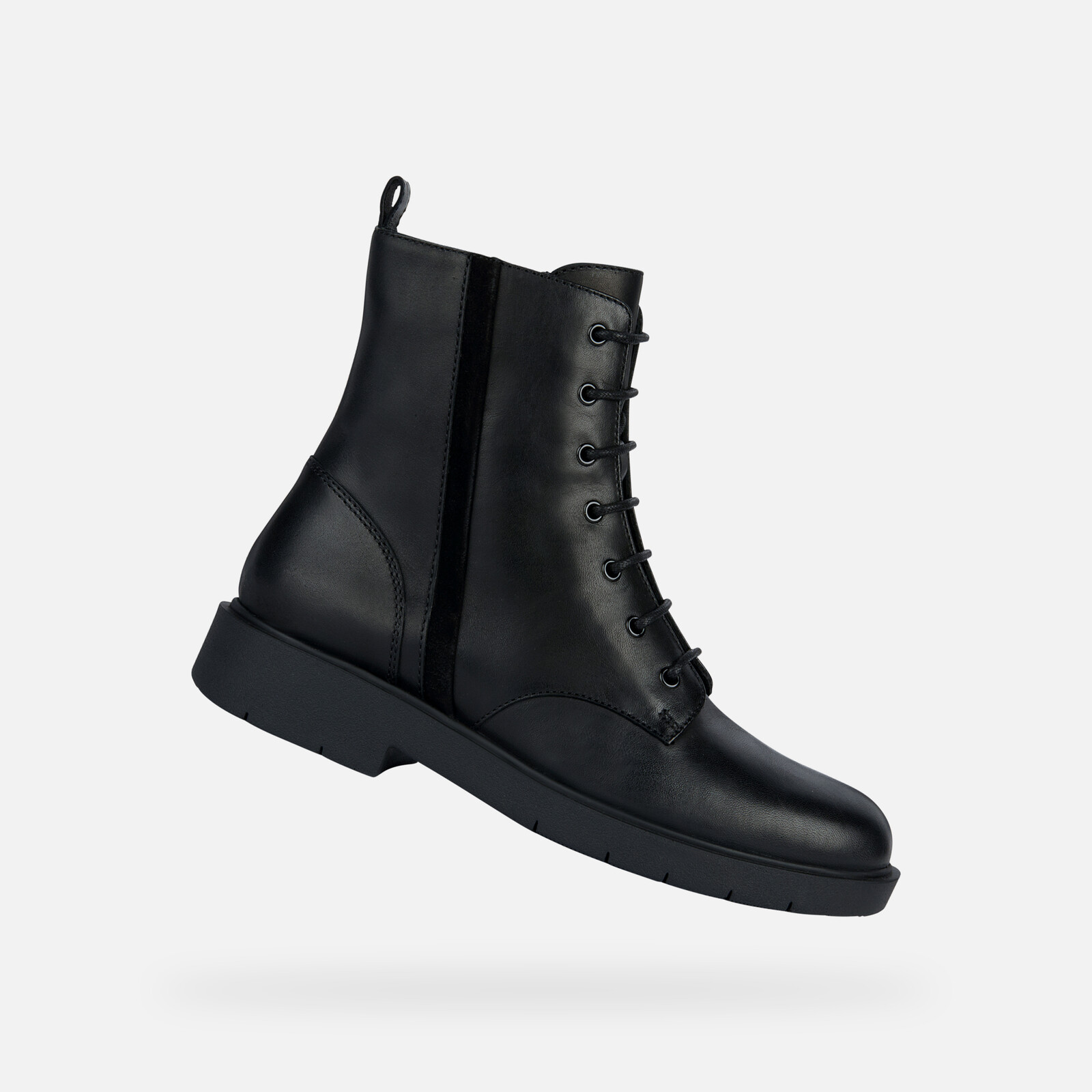 Geox Spherica Ec1 Black Women's Ankle Boots - Ladies