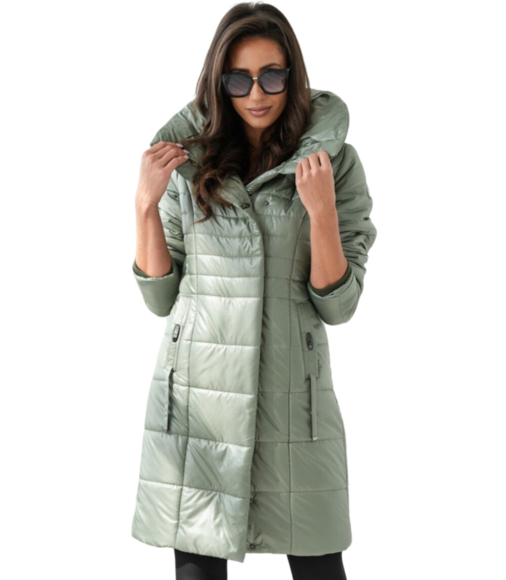 Pri Long elegant quilted insulated coat for women AMELIA