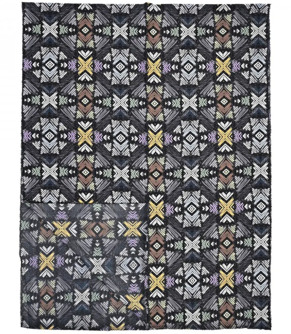 Pri Stylish shawl scarf tassel abstract soft smooth 180x75 cm